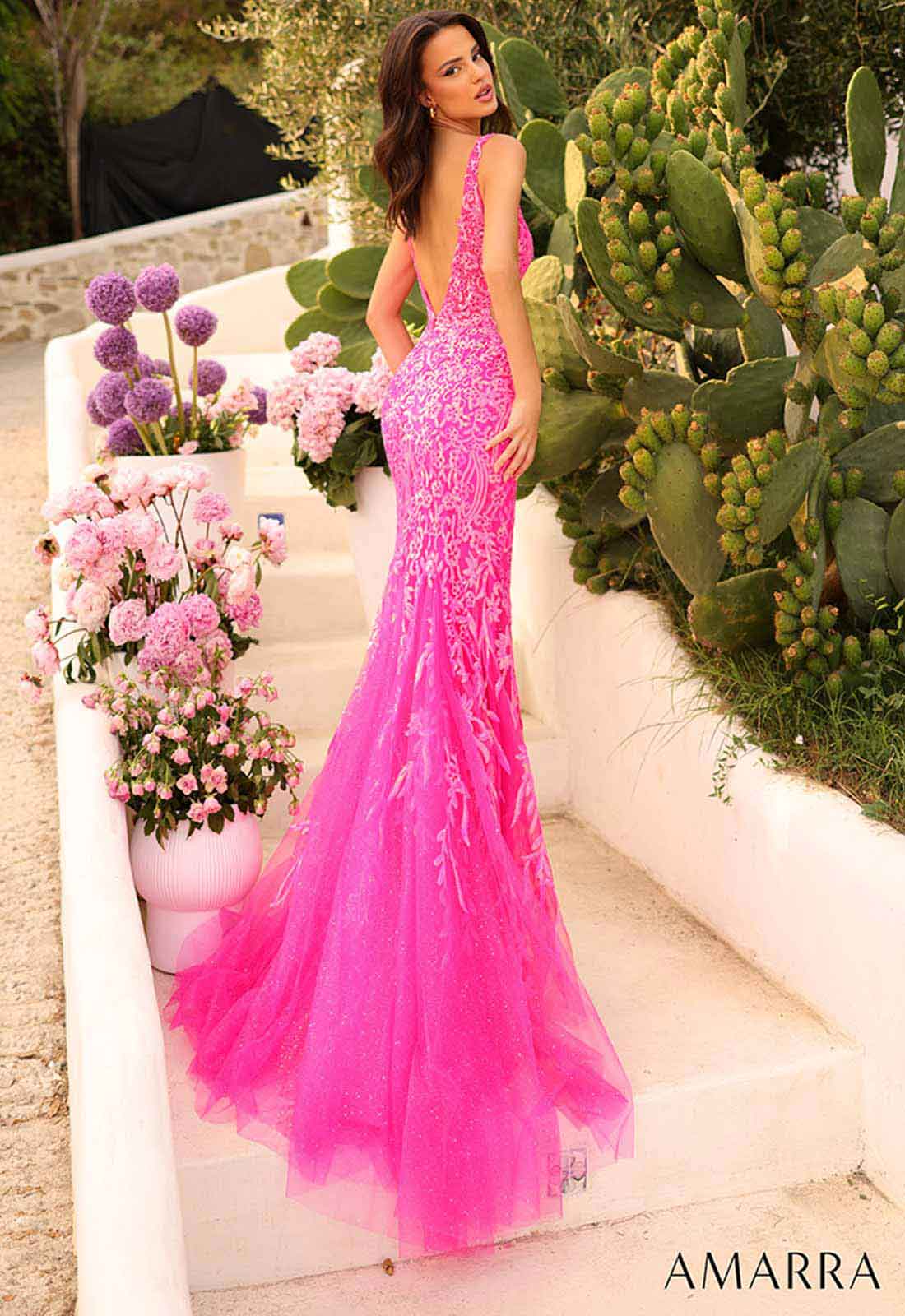 Amarra Fuschia Angelina Maxi Dress - Image 3