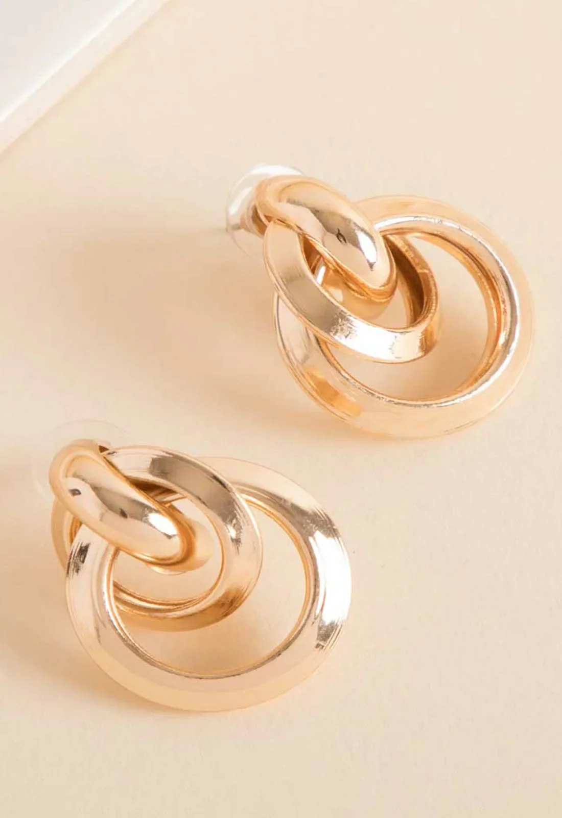 Always Chic Gold Knot Earrings - Image 3