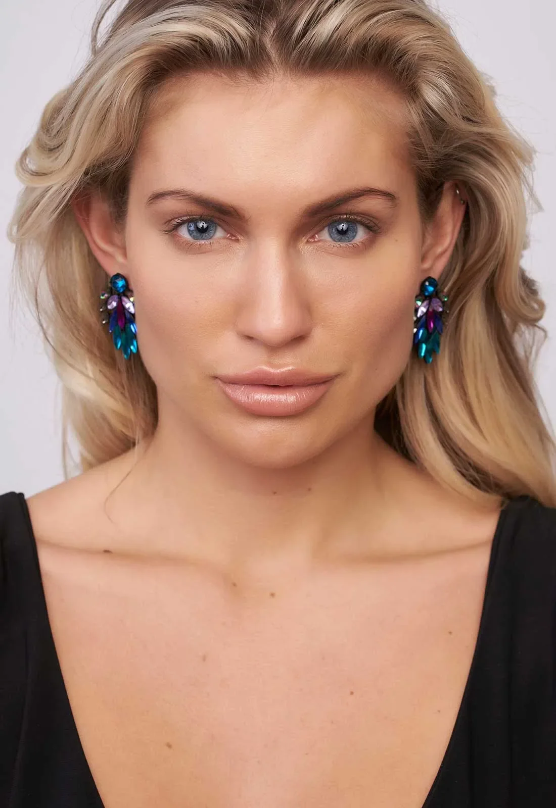 Always Chic Leaf Multi Coloured Earrings - Image 5