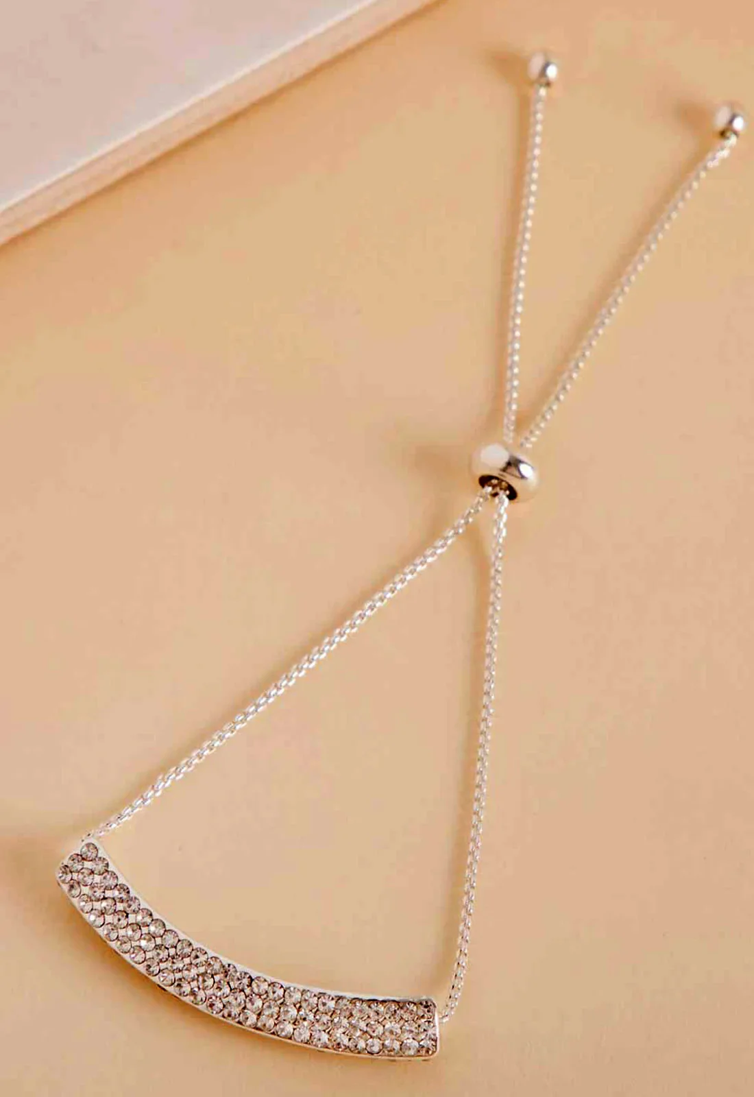 Always Chic Silver Arch Delicate Bracelet - Image 3