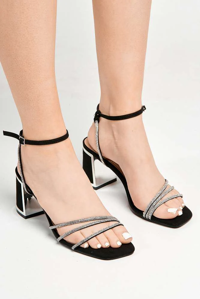 Miss Diva Black Alyanna Sandals - Image 3