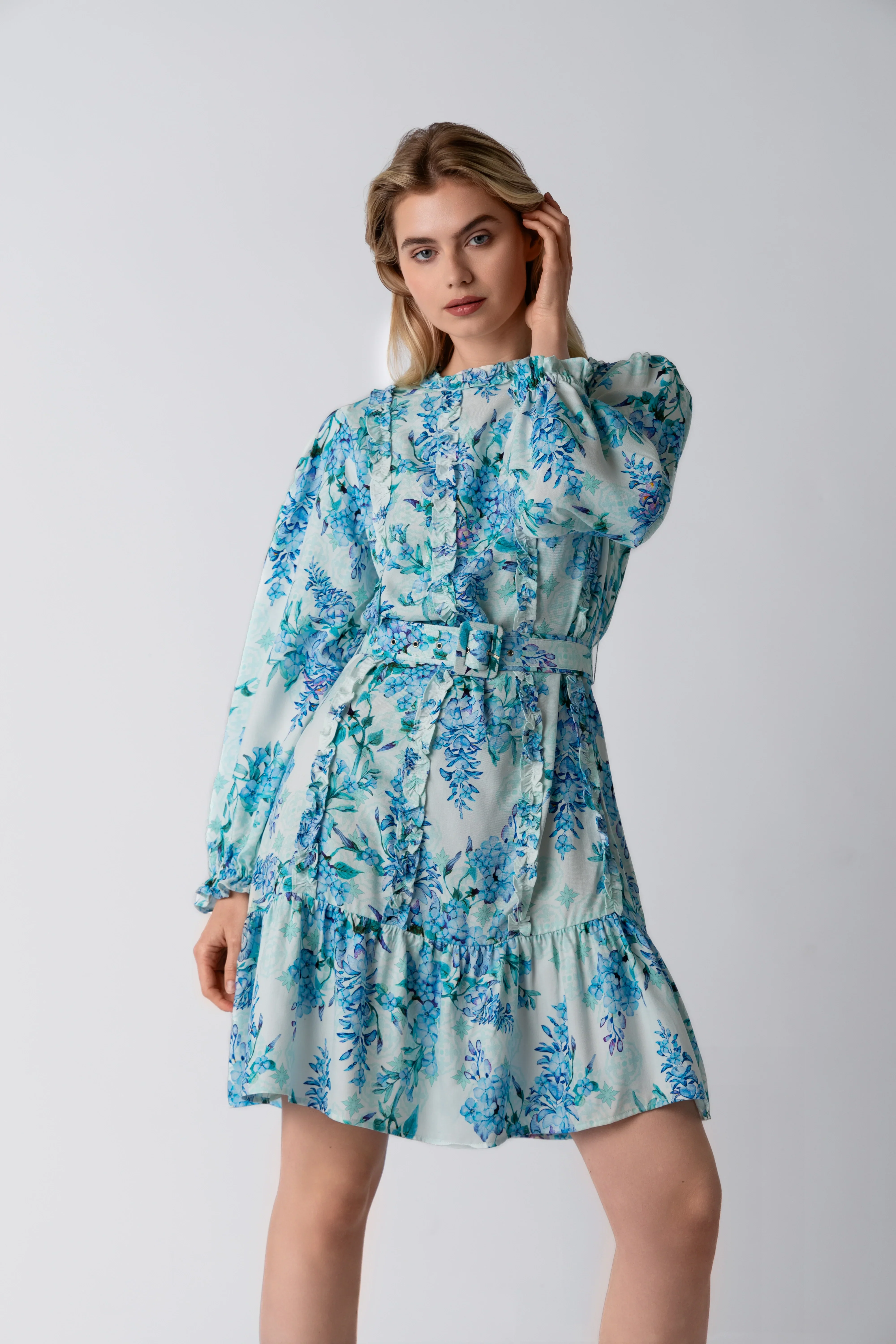 Raishma Studio Blue Amanda Dress - Image 4