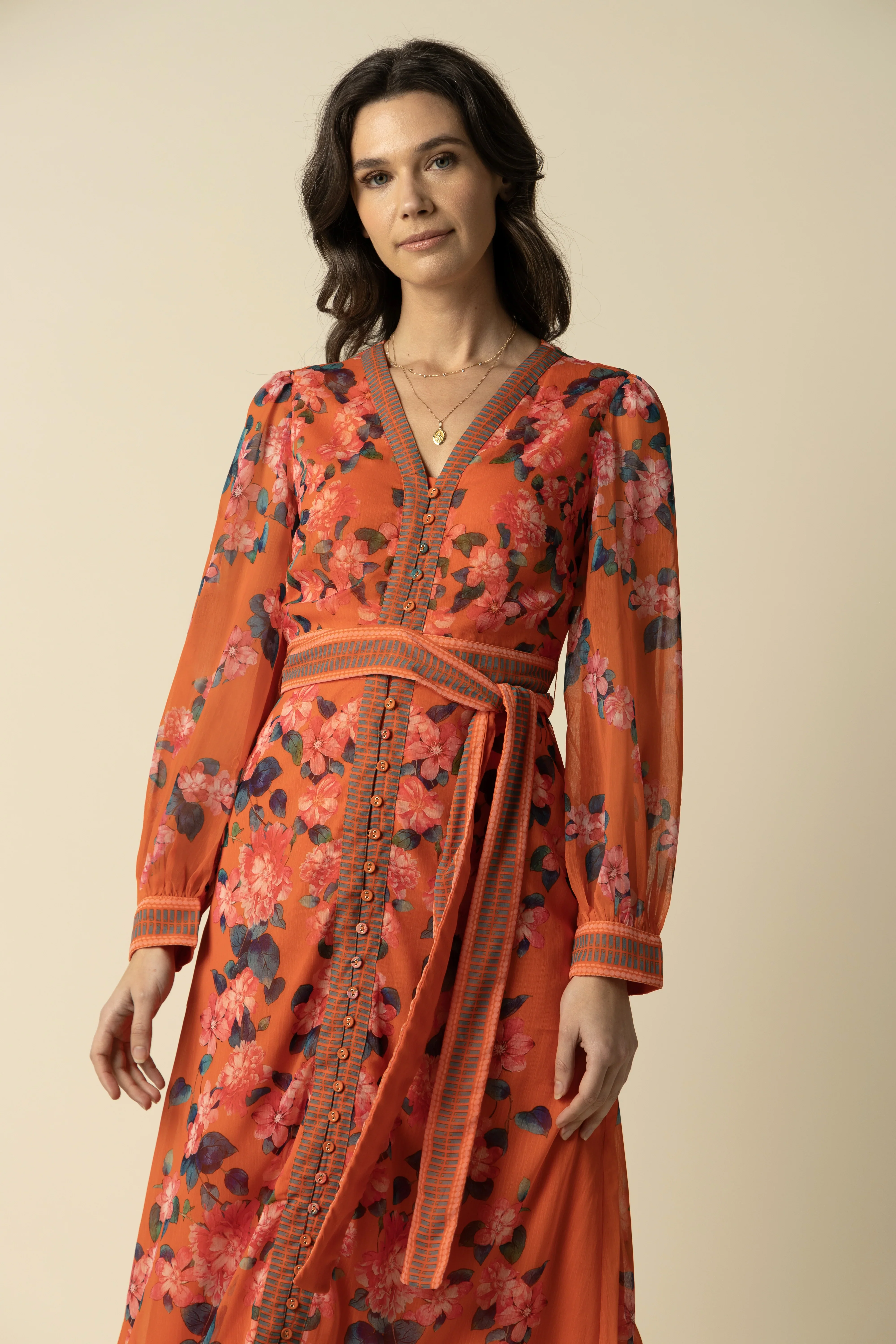 Raishma Studio Orange Athena Dress - Image 6