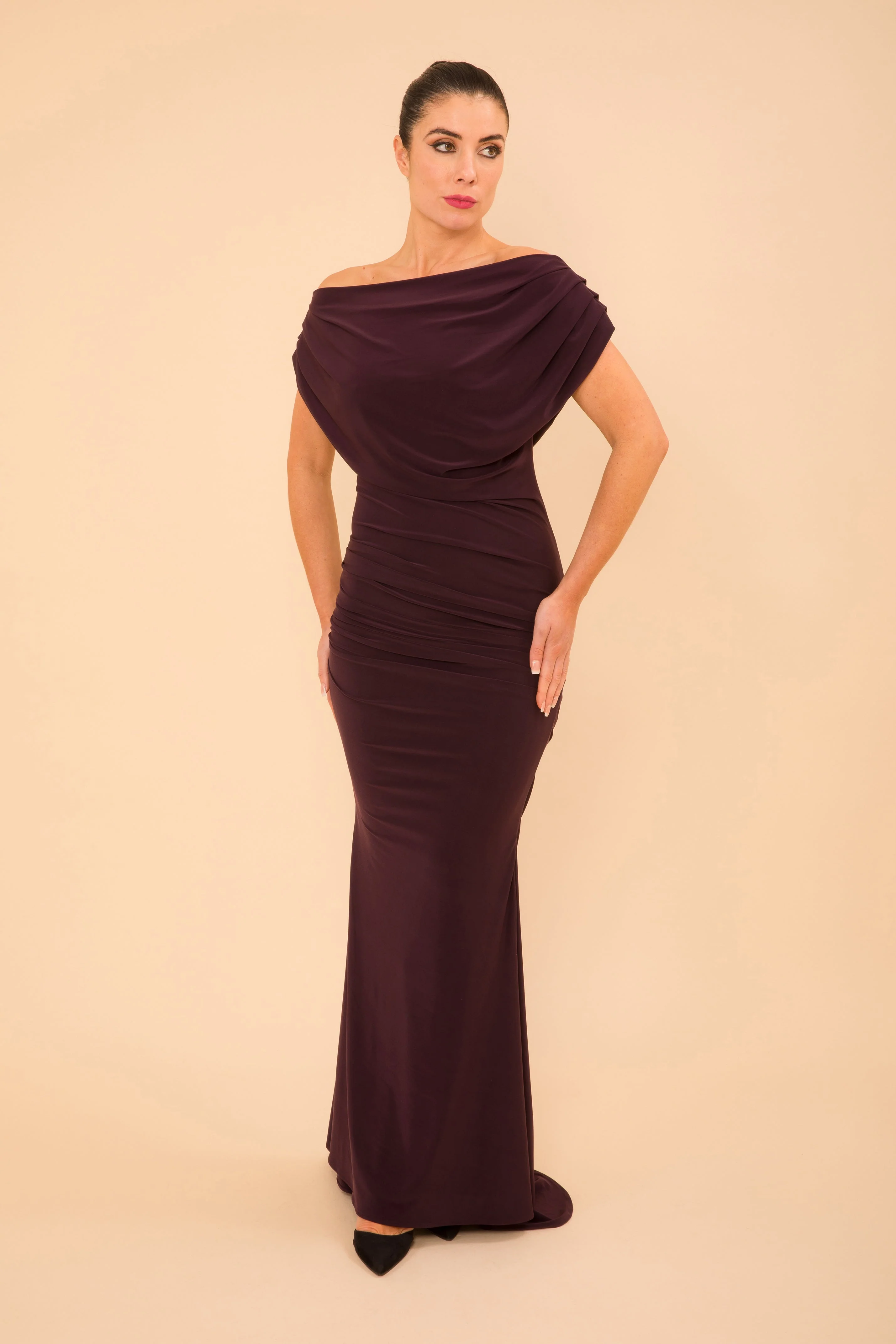 Atom Label Blackcurrent Platinum Gown - Image 4
