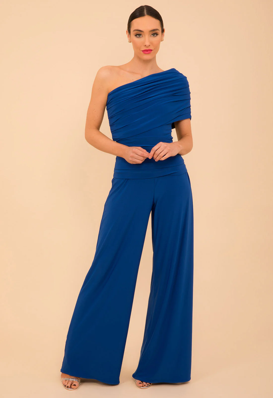 Atom Label Cobalt Blue Rhodium Jumpsuit