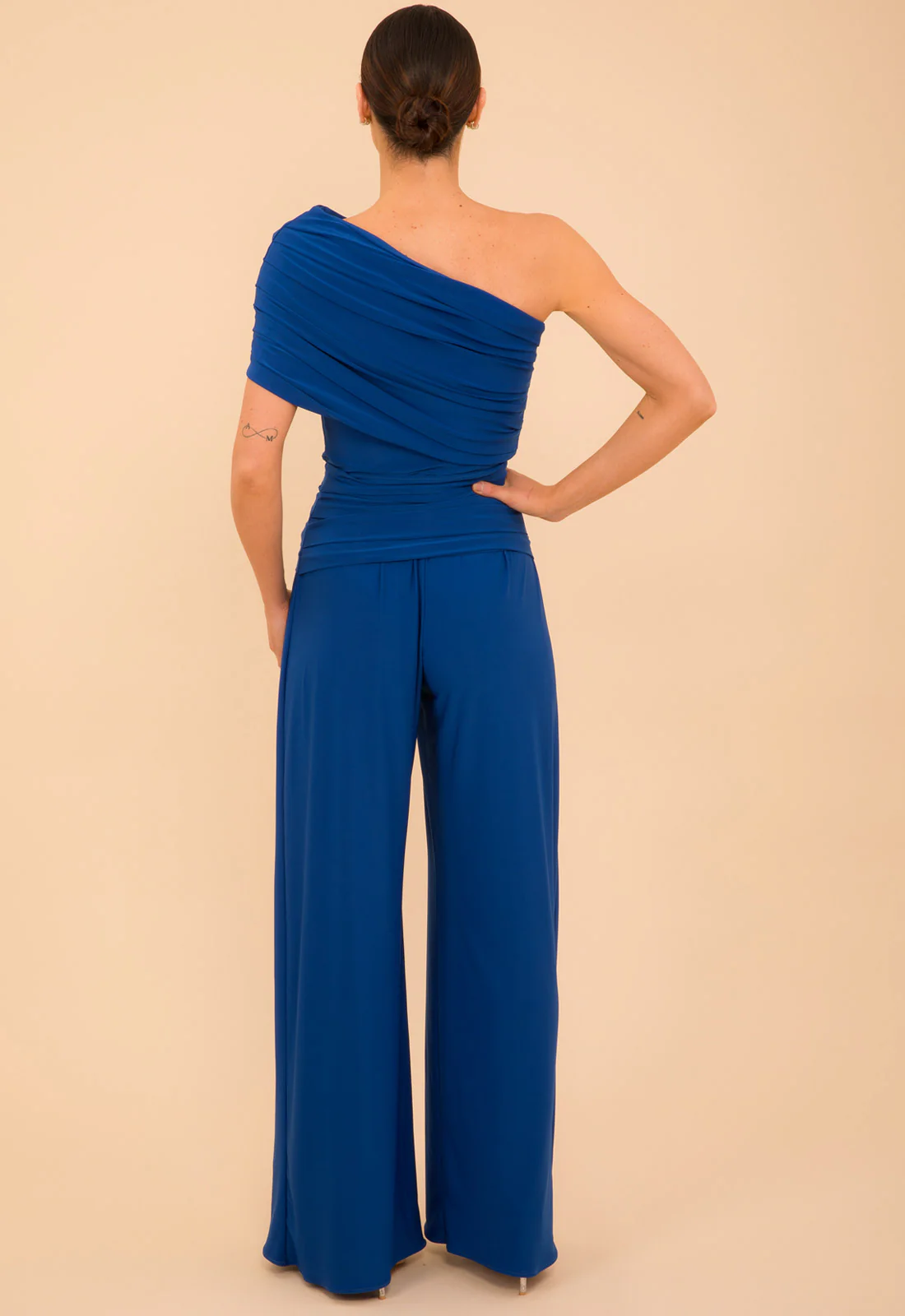 Atom Label Cobalt Blue Rhodium Jumpsuit - Image 2