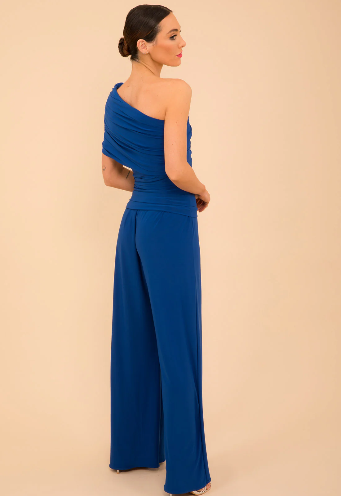 Atom Label Cobalt Blue Rhodium Jumpsuit - Image 3