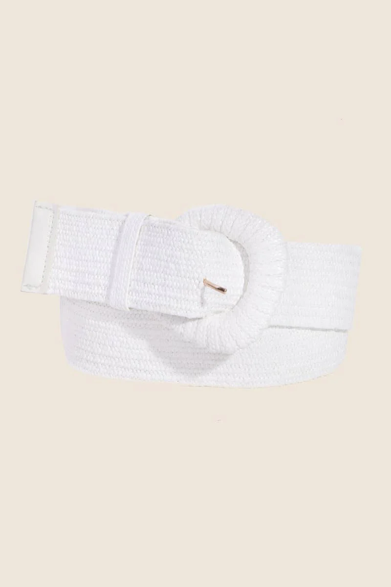 Braided Elastic Fashion Belt: WH