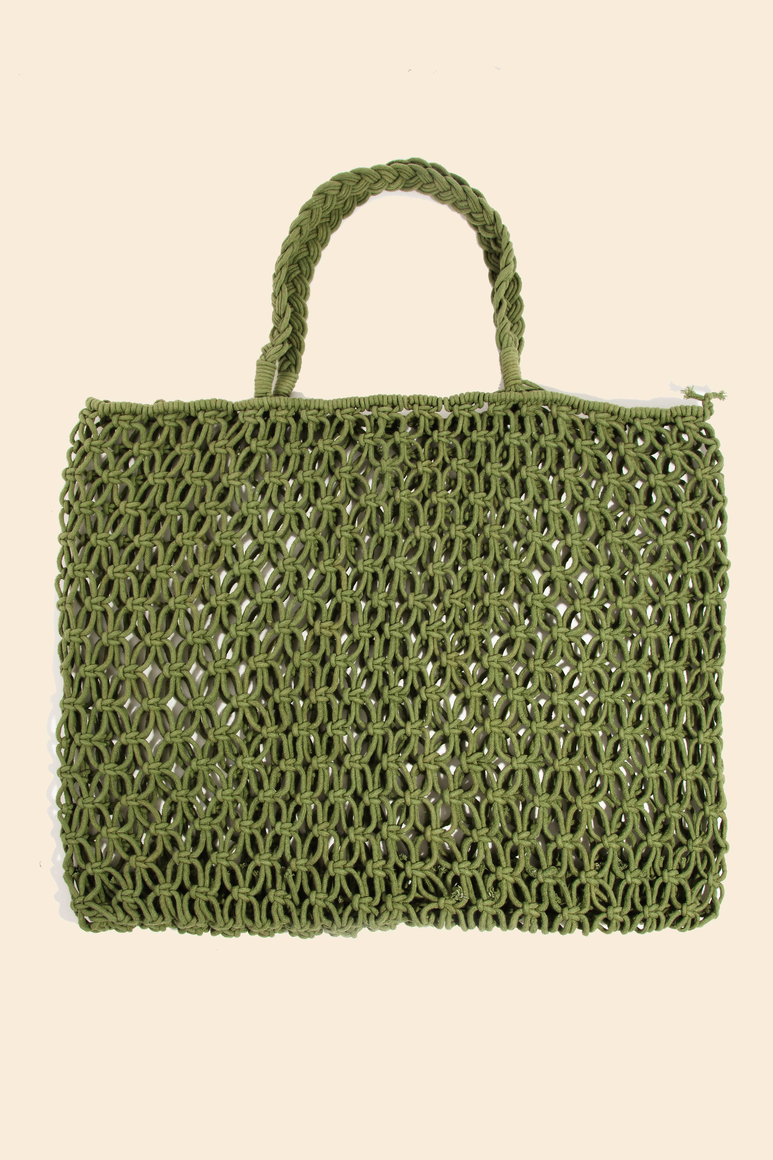 Braided Square Tote Bag: IV - Image 5