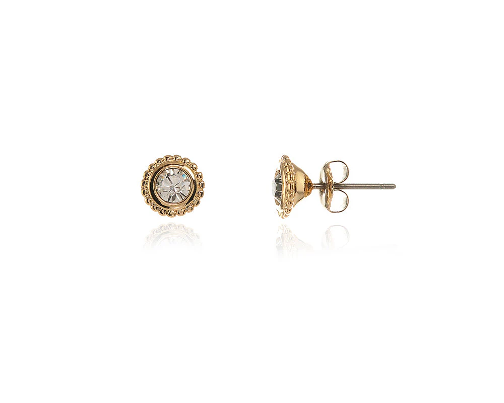 Cachet London Bree Solitaire Gold Earrings - Image 10