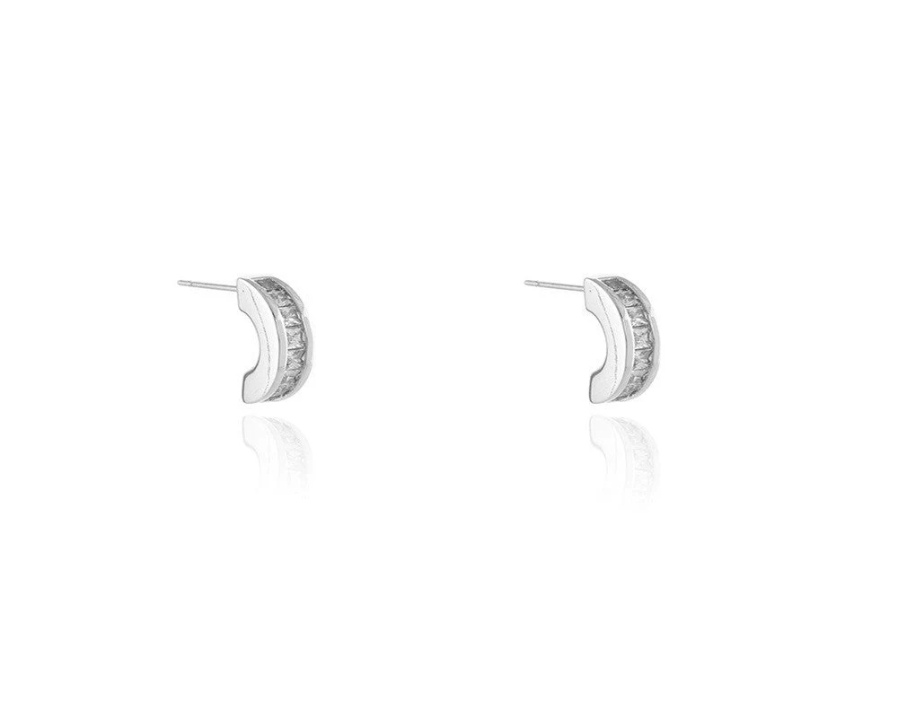 Cachet London Ceto Silver Hoop Earrings