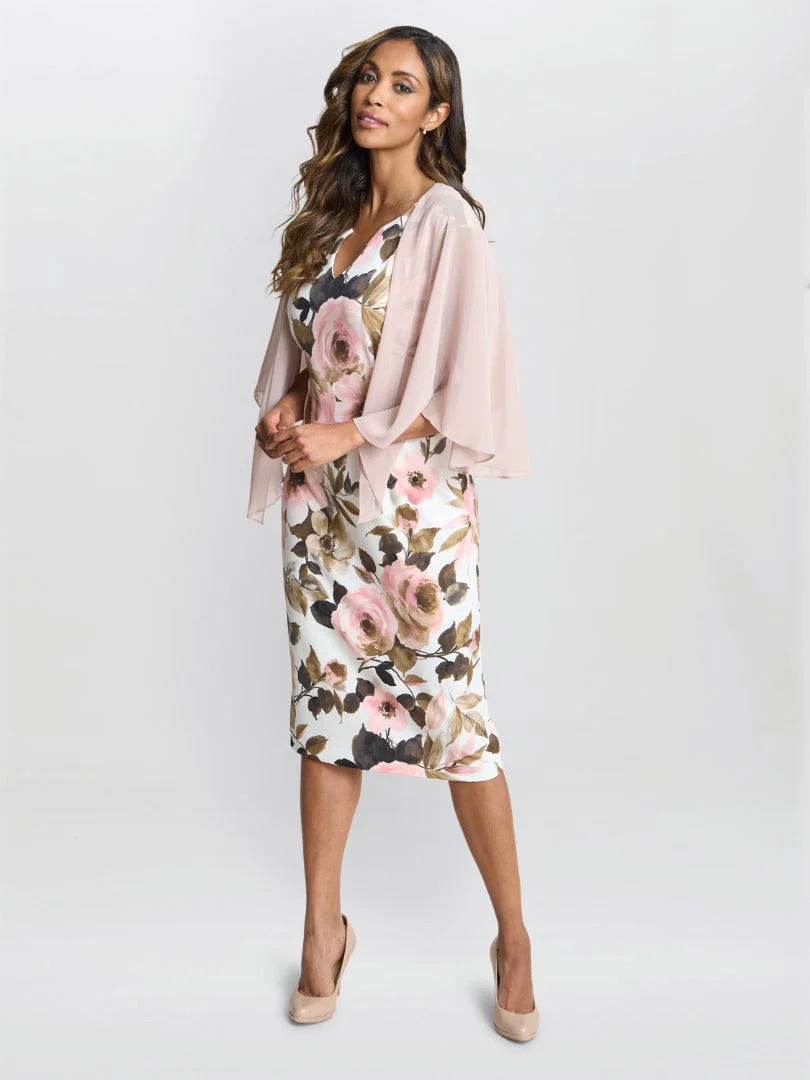 Gina Bacconi Chiffon Cover Up Shawl - Image 2