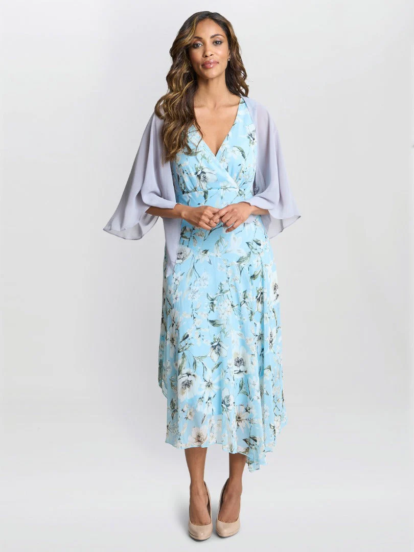 Gina Bacconi Chiffon Cover Up Shawl - Image 2