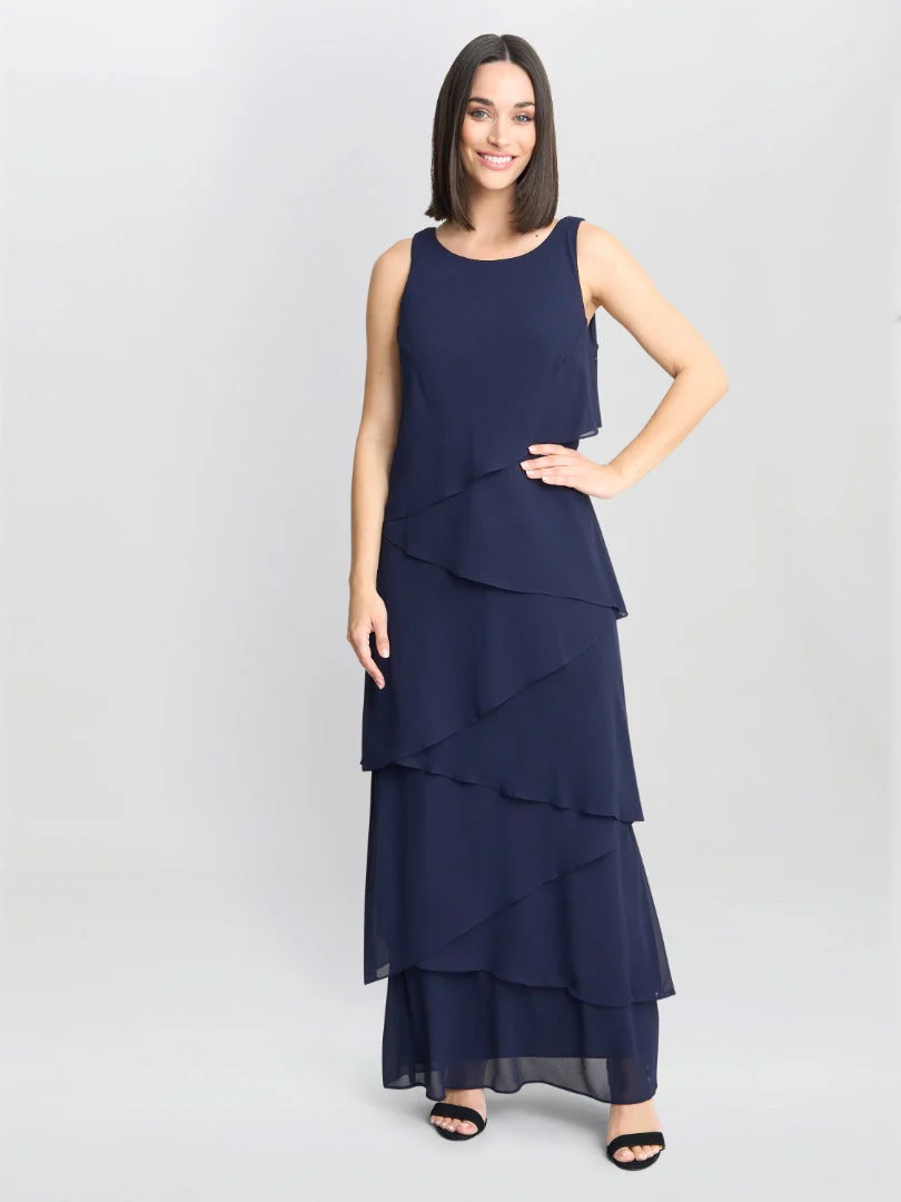 Gina Bacconi Colette Jacket And Asymmetric Tiered Dress - Image 2