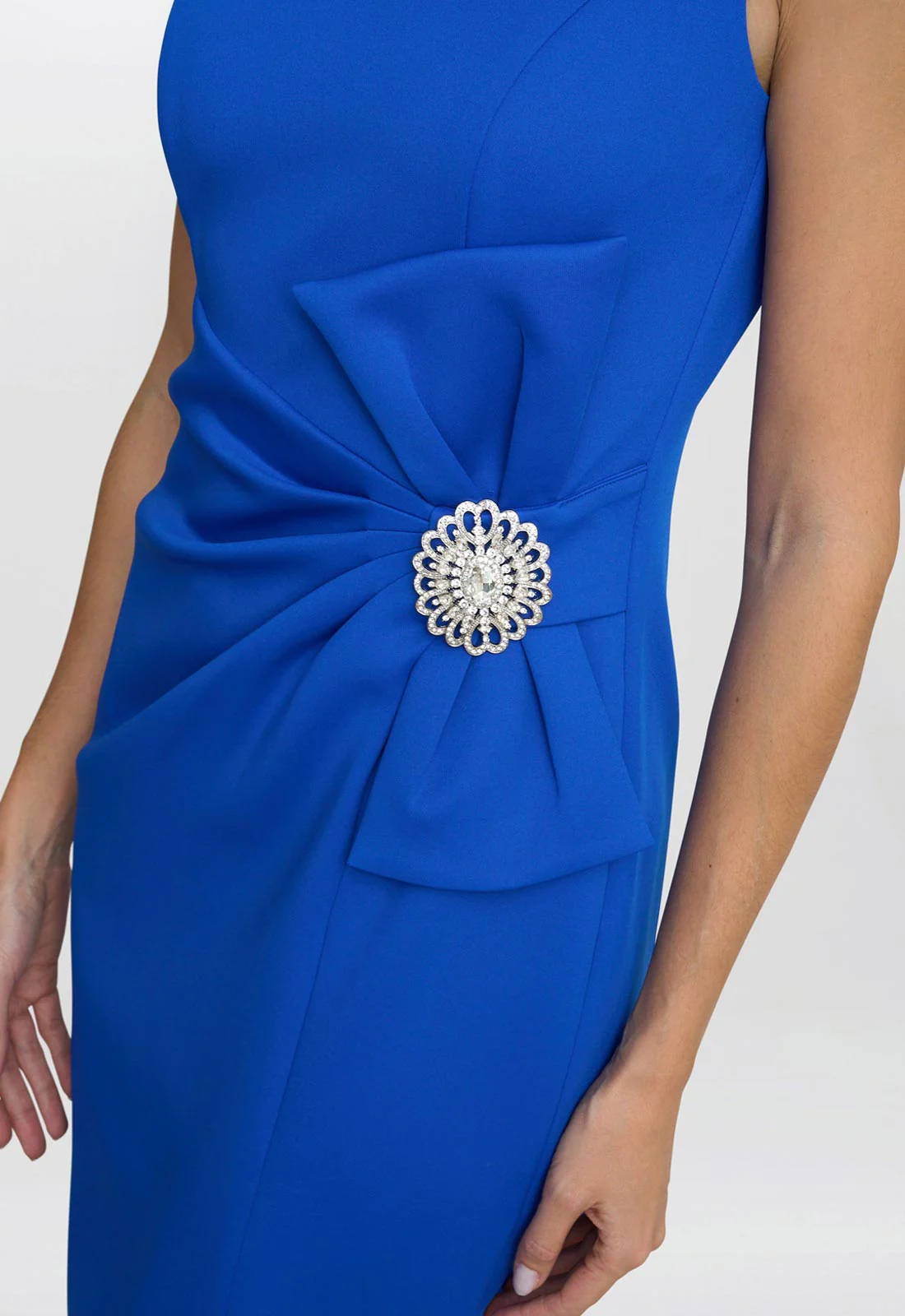 Gina Bacconi Cobalt Elsie Wrap Dress - Image 3