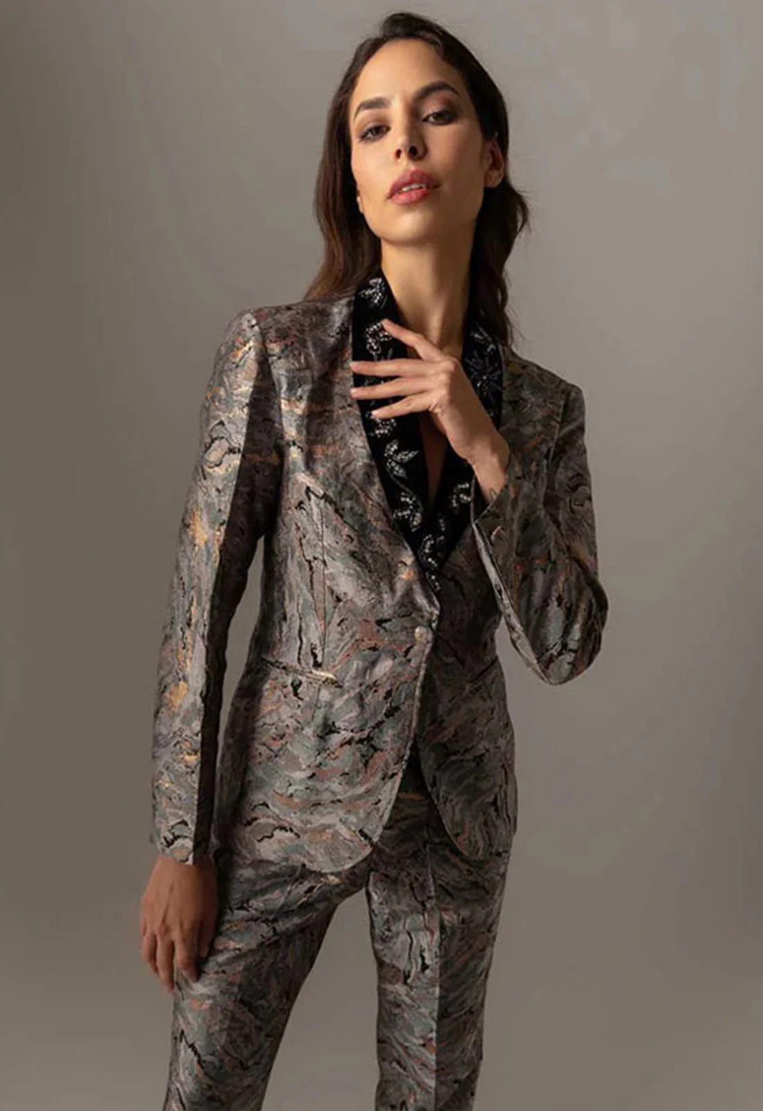 Raishma Couture Grey Flavia Jacket - Image 2