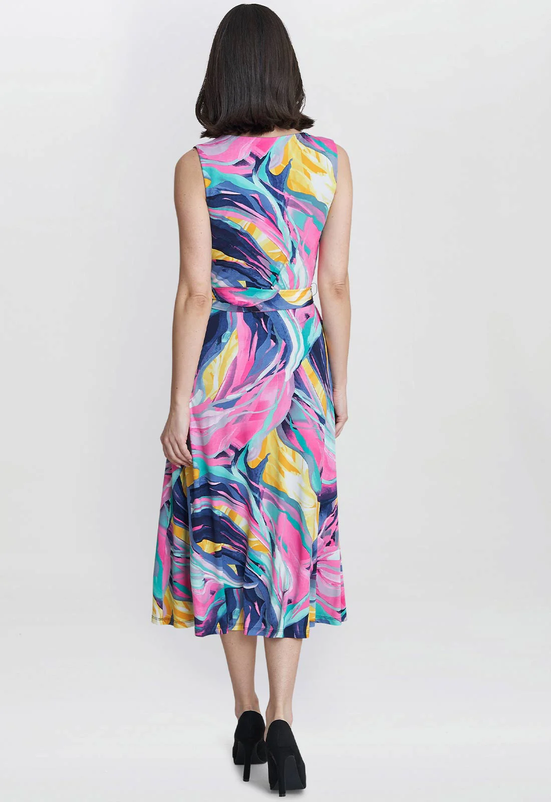 Gina Bacconi Anastacia Fit And Flare Jersey Dress - Image 2