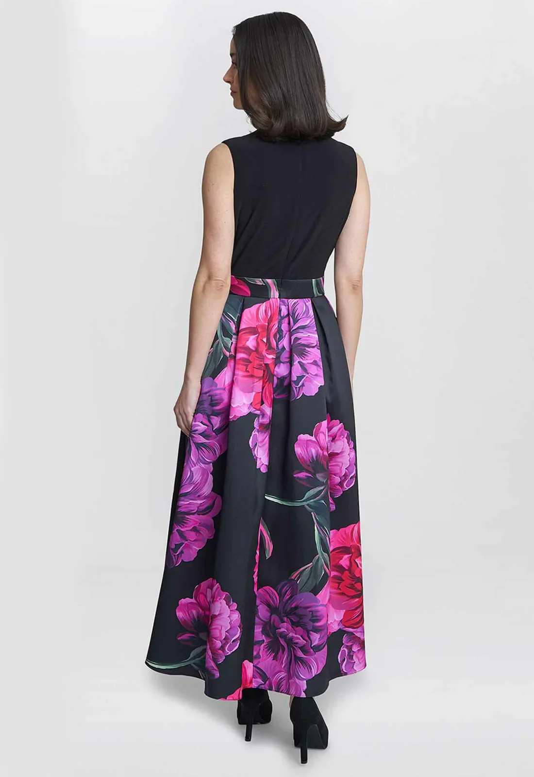 Gina Bacconi Annabelle Printed High Low Dress - Image 4