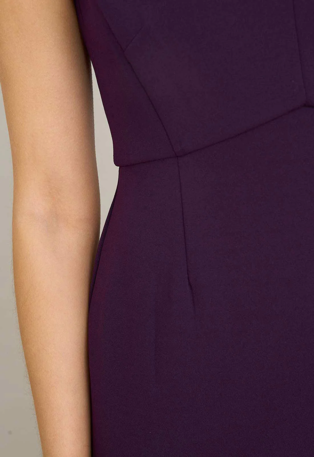 Gina Bacconi AUBERGINE Gilda Sheath Dress - Image 6