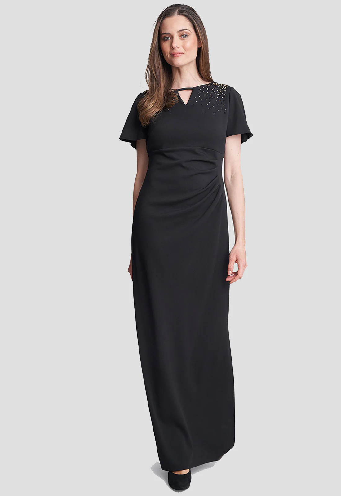 Gina Bacconi Black Betsy Maxi Dress - Image 4