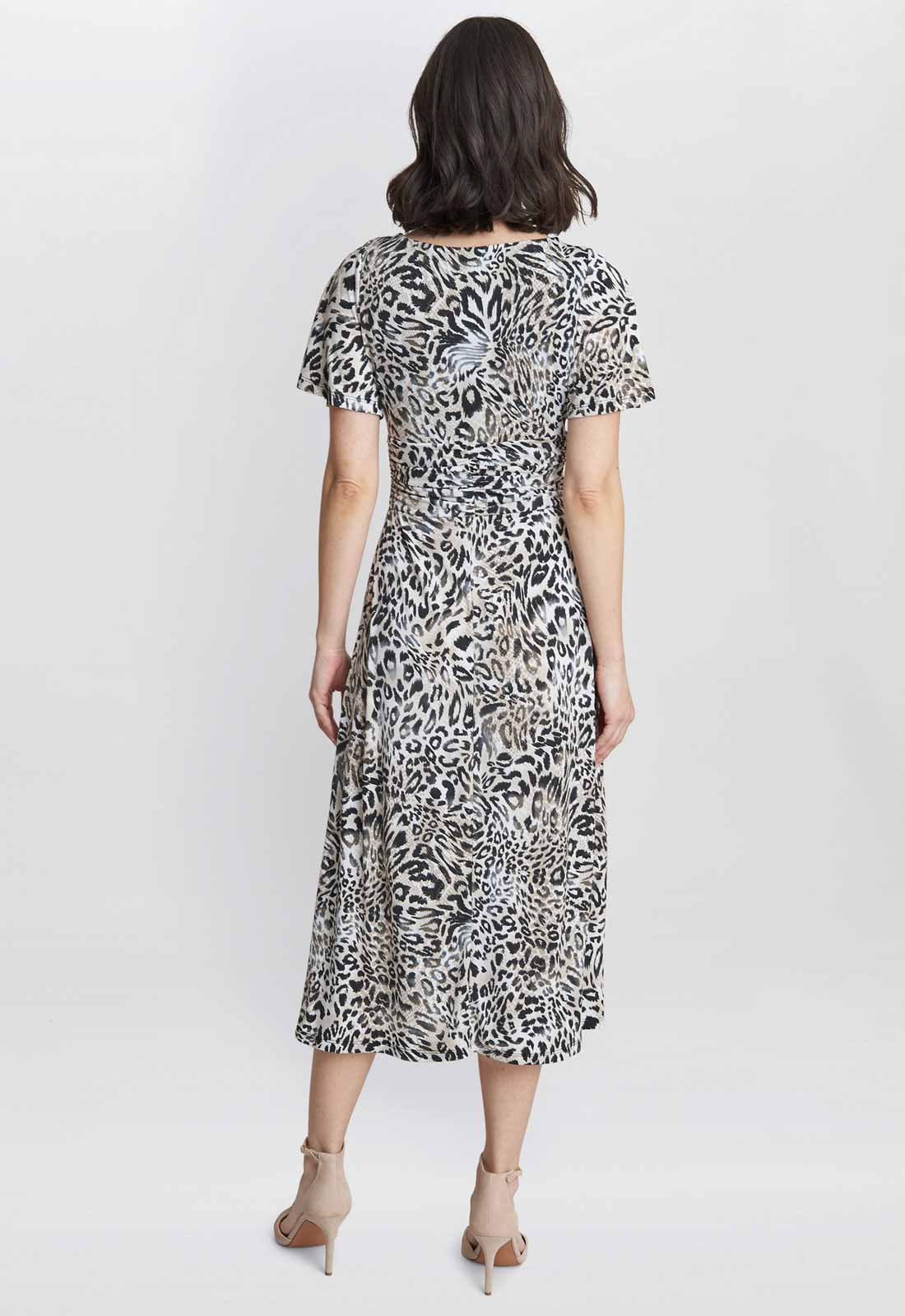 Gina Bacconi Black and Beige Georgia Jersey Maxi Dress - Image 2