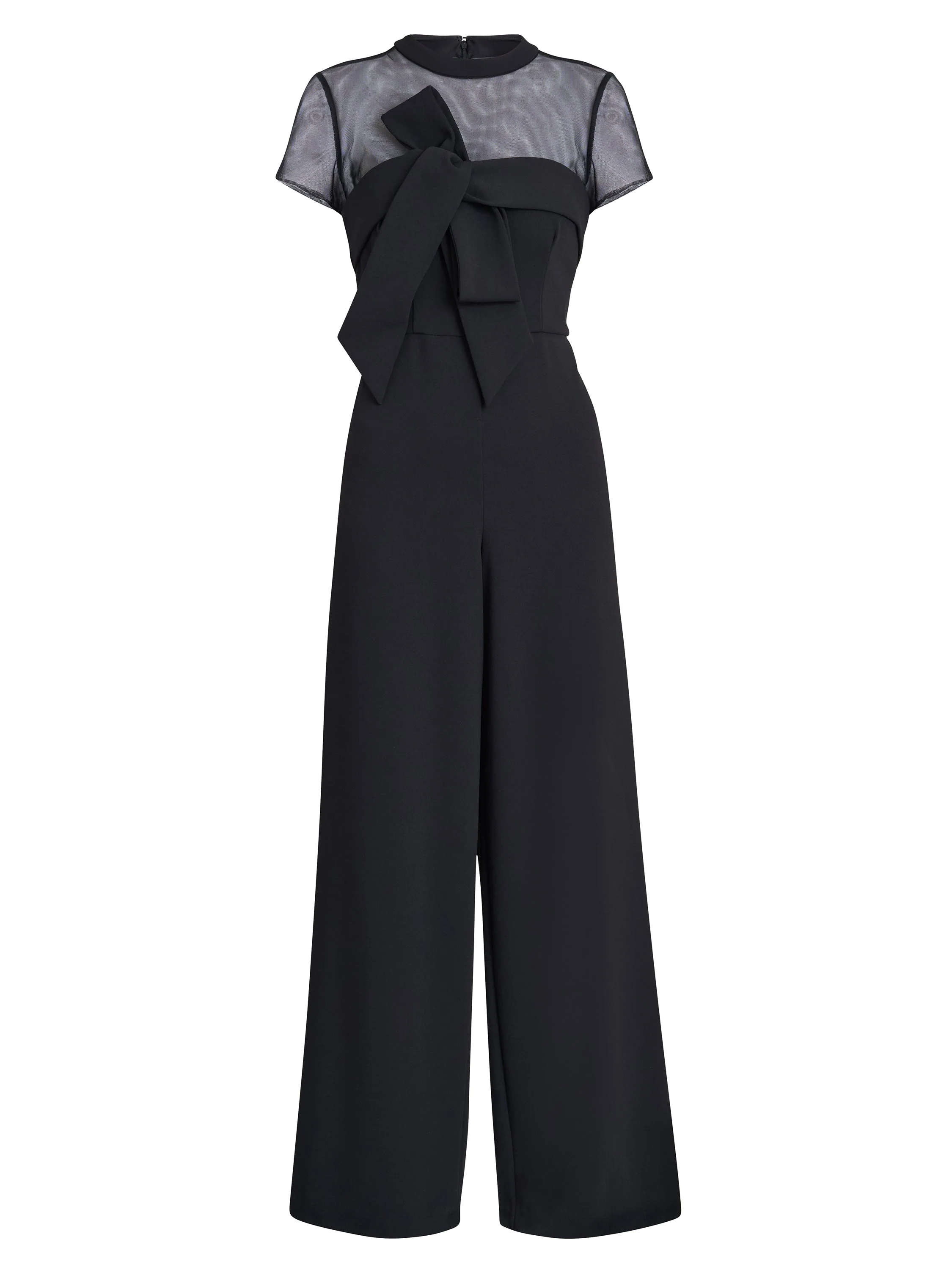 Gina Bacconi Black Charlene Structured Jumpsuit