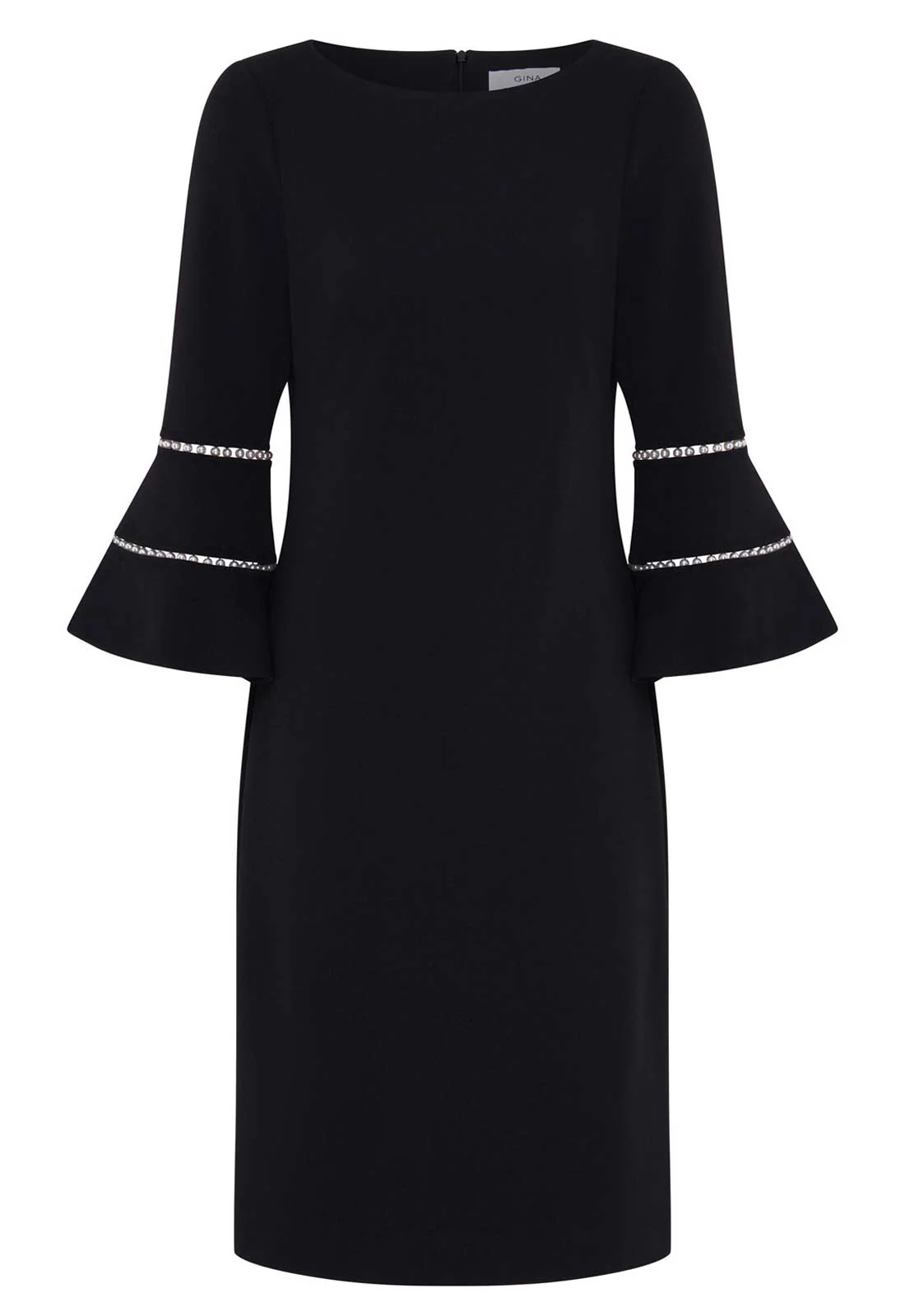 Gina Bacconi BLACK Ivette Long Sleeve Dress - Image 2