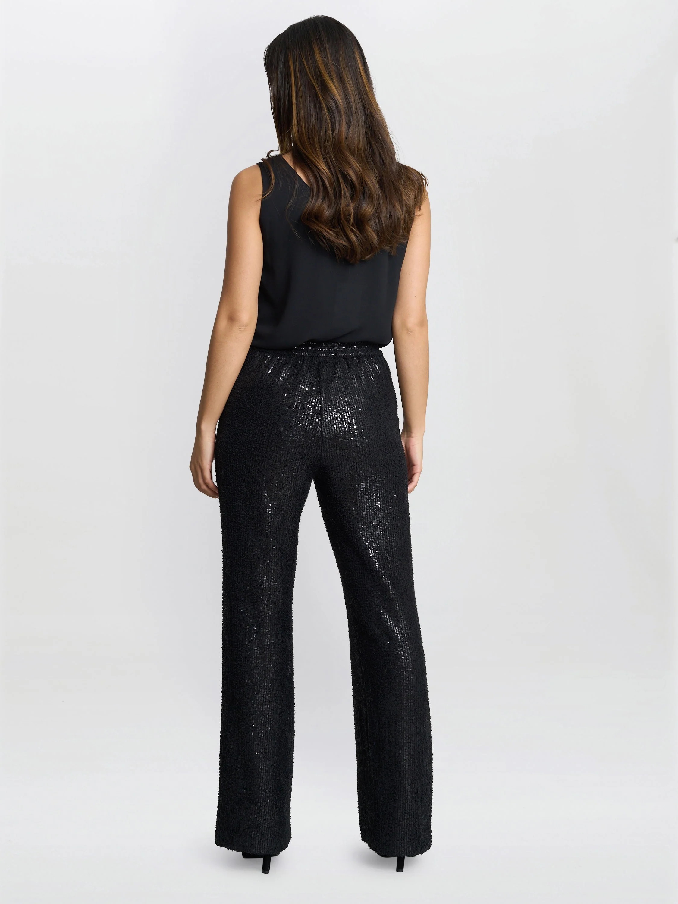 Gina Bacconi Black Leilani Sequin Trouser - Image 4
