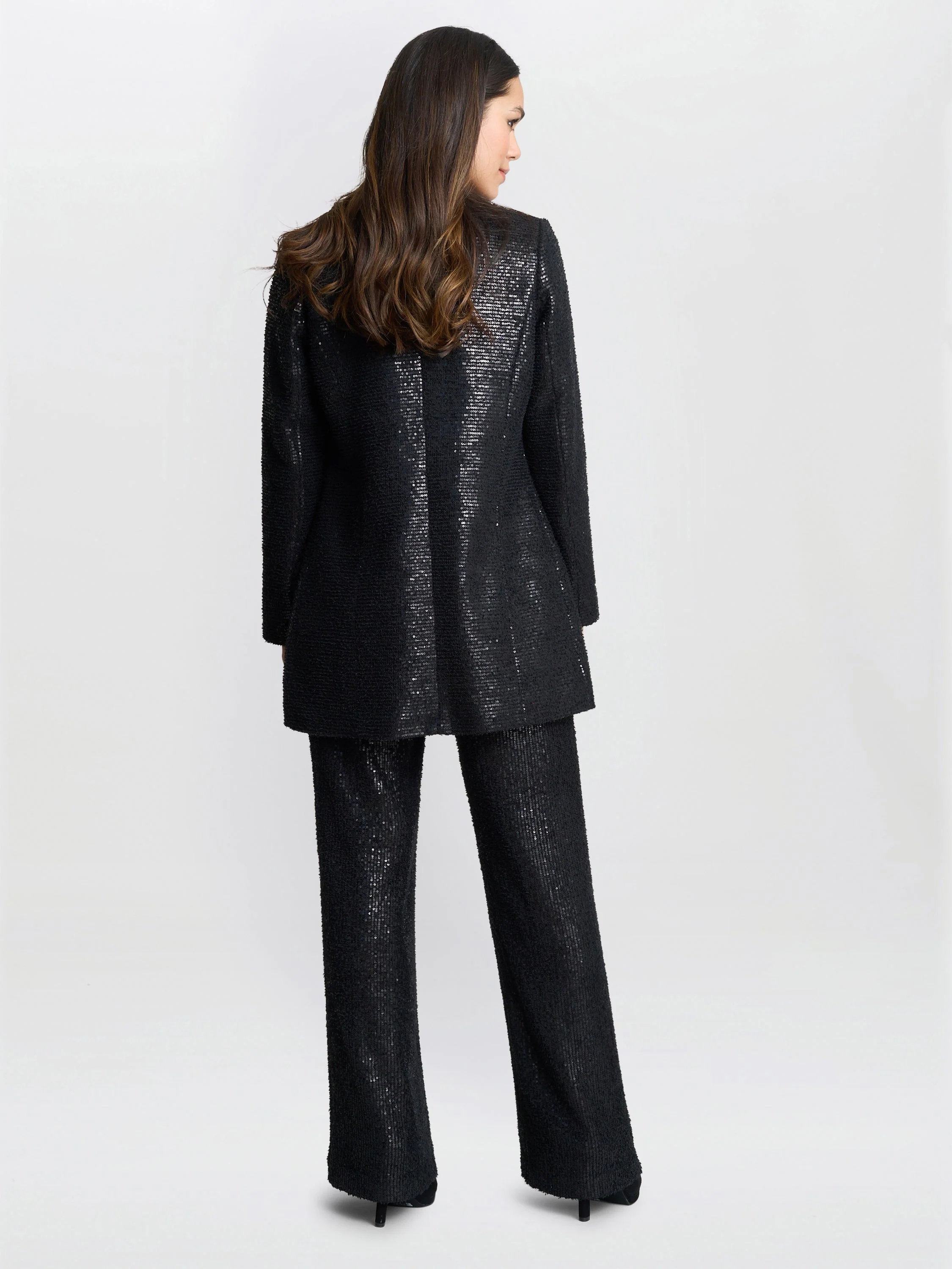 Gina Bacconi Black Lizzy Sequin Jacket - Image 4