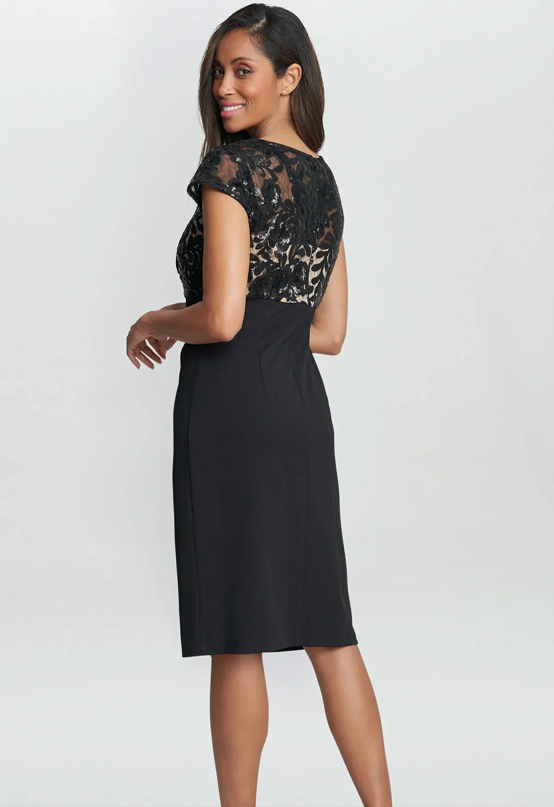 Gina Bacconi Black Maddison Cocktail Dress - Image 5