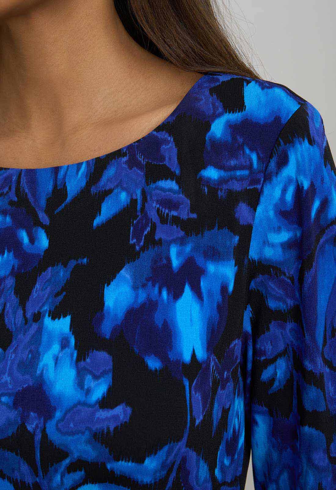 Gina Bacconi BLACK SAPHIRE Hayleigh Floral Print Dress - Image 3