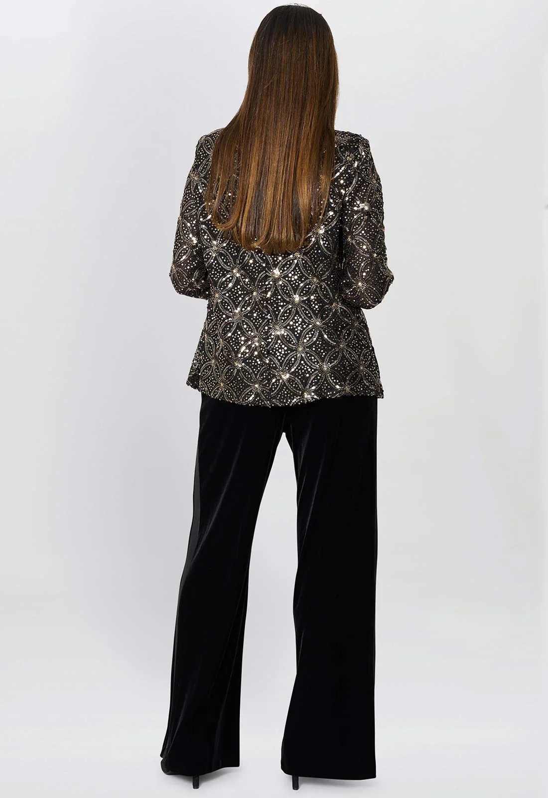 Gina Bacconi Black Tarin Embellished Top - Image 3