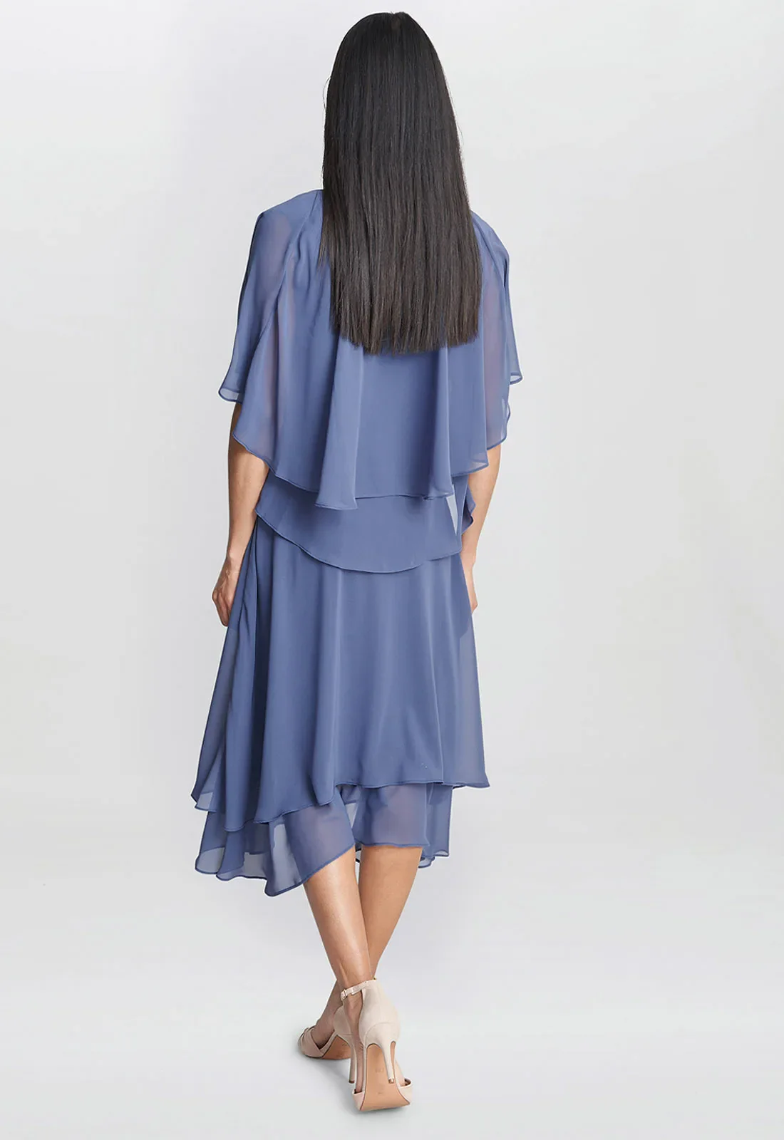 Gina Bacconi Blue Cheryl Dress and Jacket - Image 4