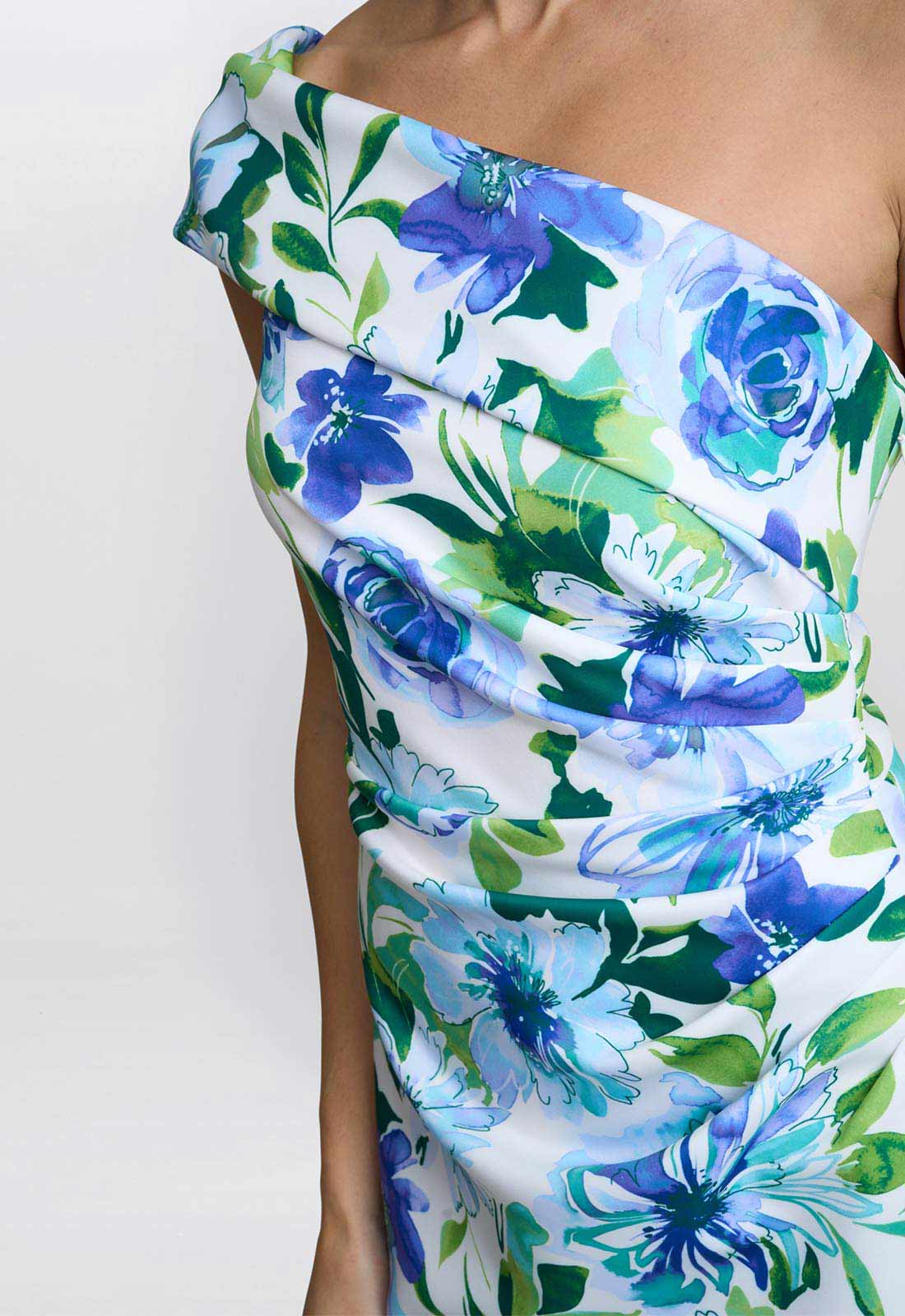 Gina Bacconi Blue Josie Printed Maxi Dress - Image 5