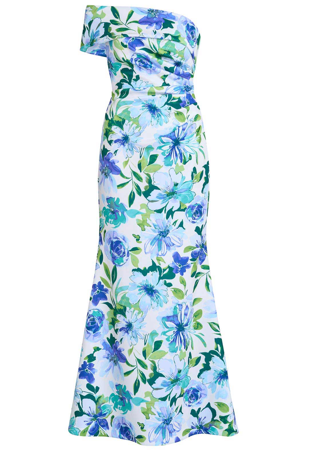 Gina Bacconi Blue Josie Printed Maxi Dress - Image 6