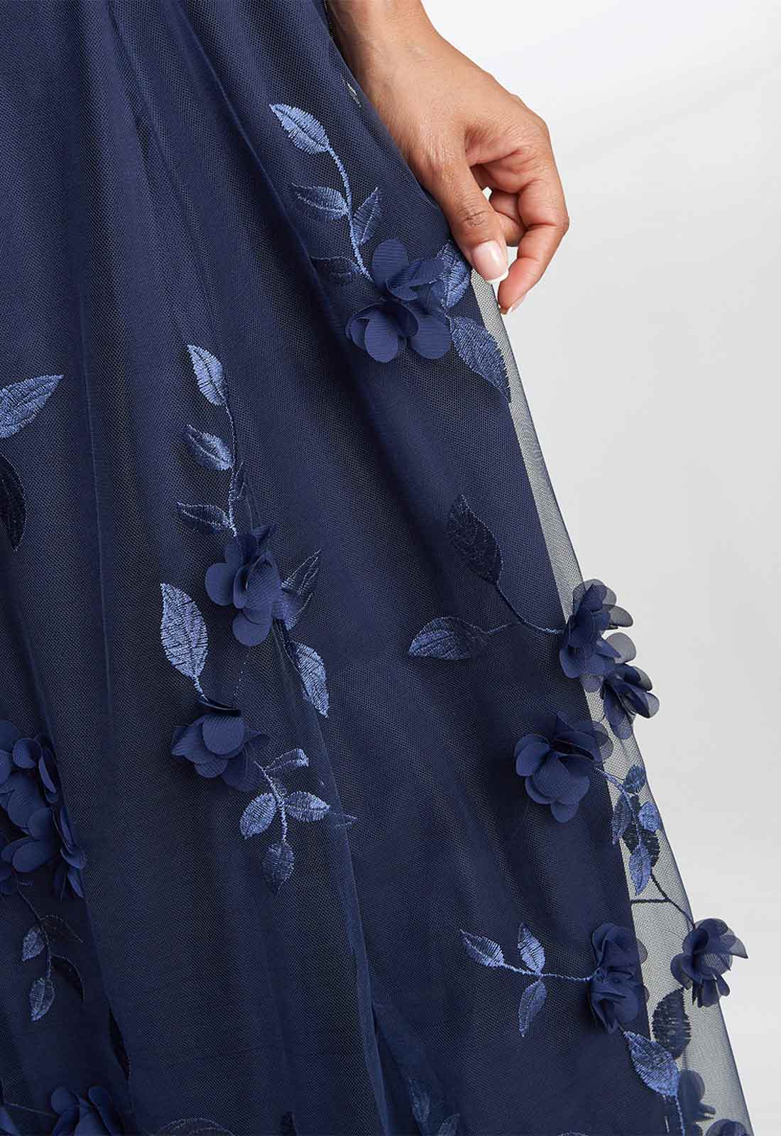 Gina Bacconi Blue Olyssia Dress - Image 3