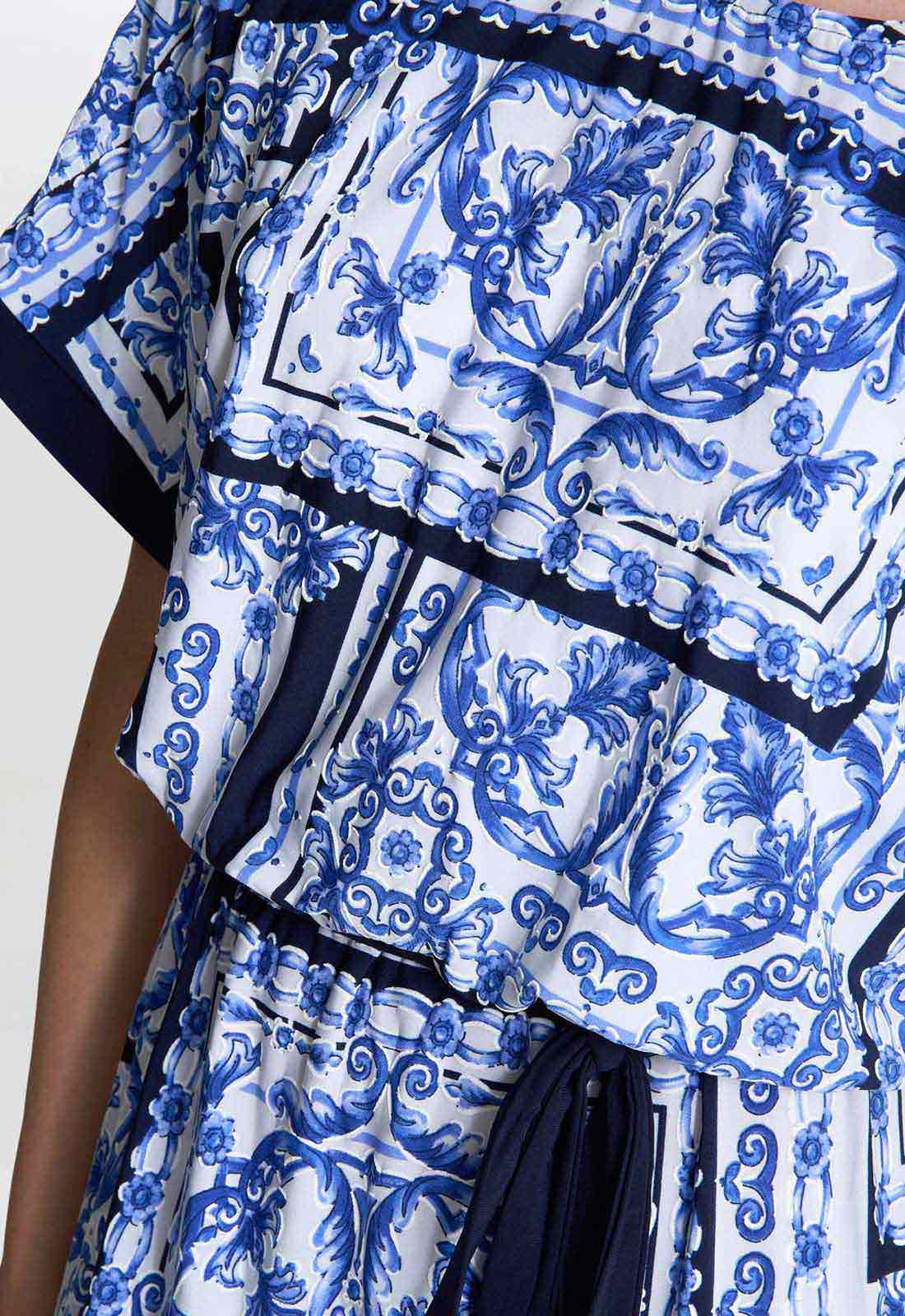 Gina Bacconi BLUE Tisha Belted Shift Dress - Image 5