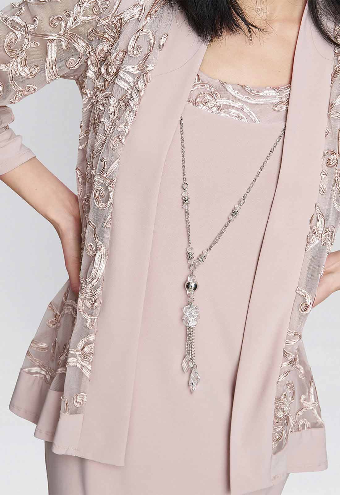 Gina Bacconi Blush Beverley Dress and Jacket - Image 2