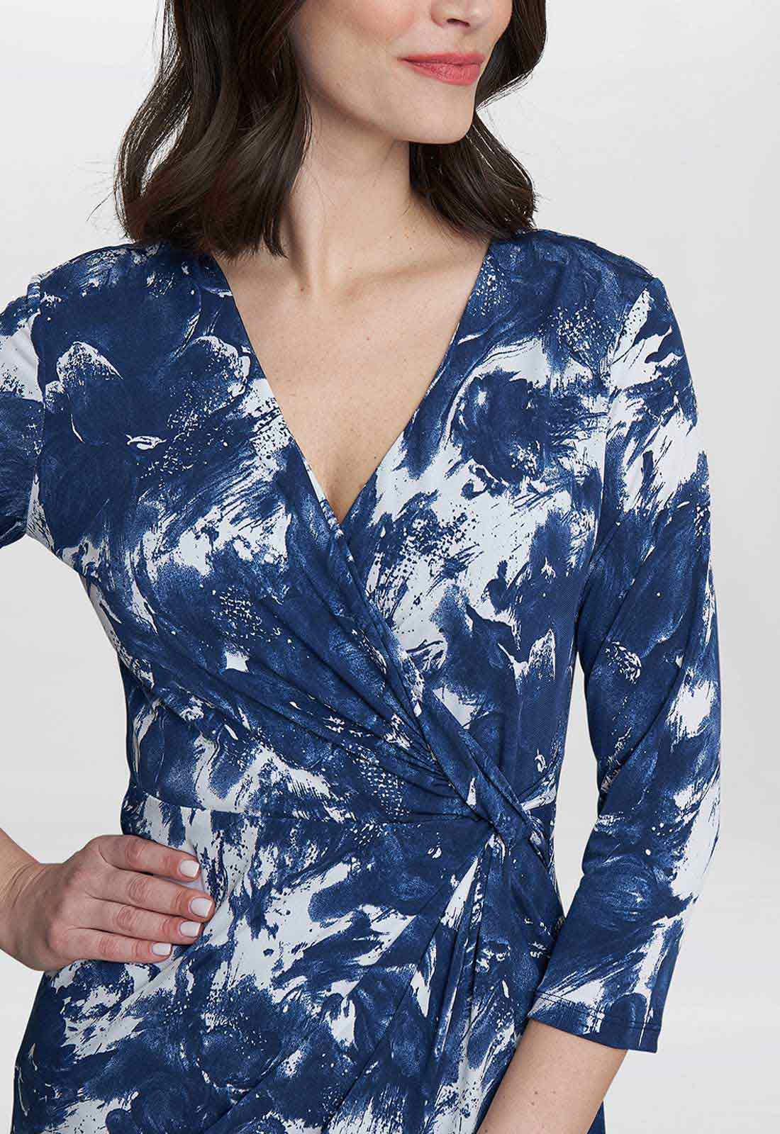 Gina Bacconi Bonnie Jersey Wrap Dress - Image 3