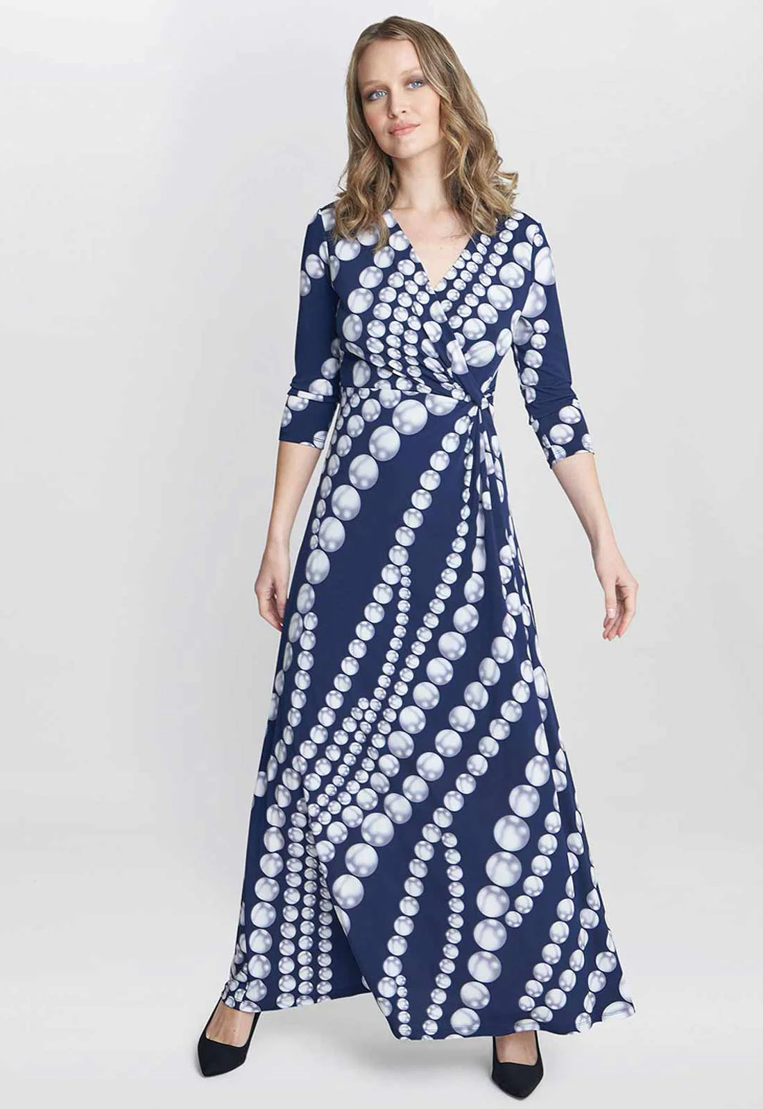 Gina Bacconi Carly Jersey Wrap Maxi Dress - Image 5
