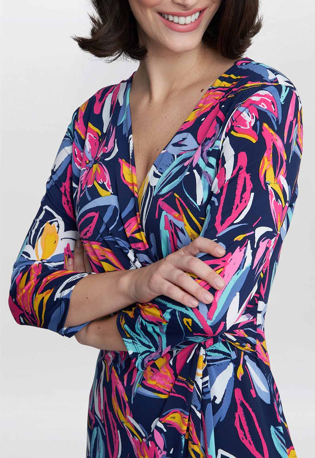 Gina Bacconi Carmel Jersey Wrap Dress - Image 2