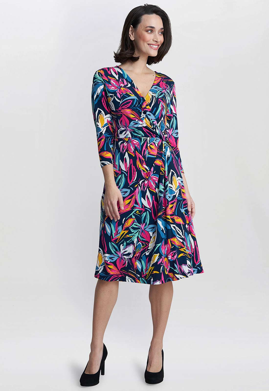 Gina Bacconi Carmel Jersey Wrap Dress - Image 4