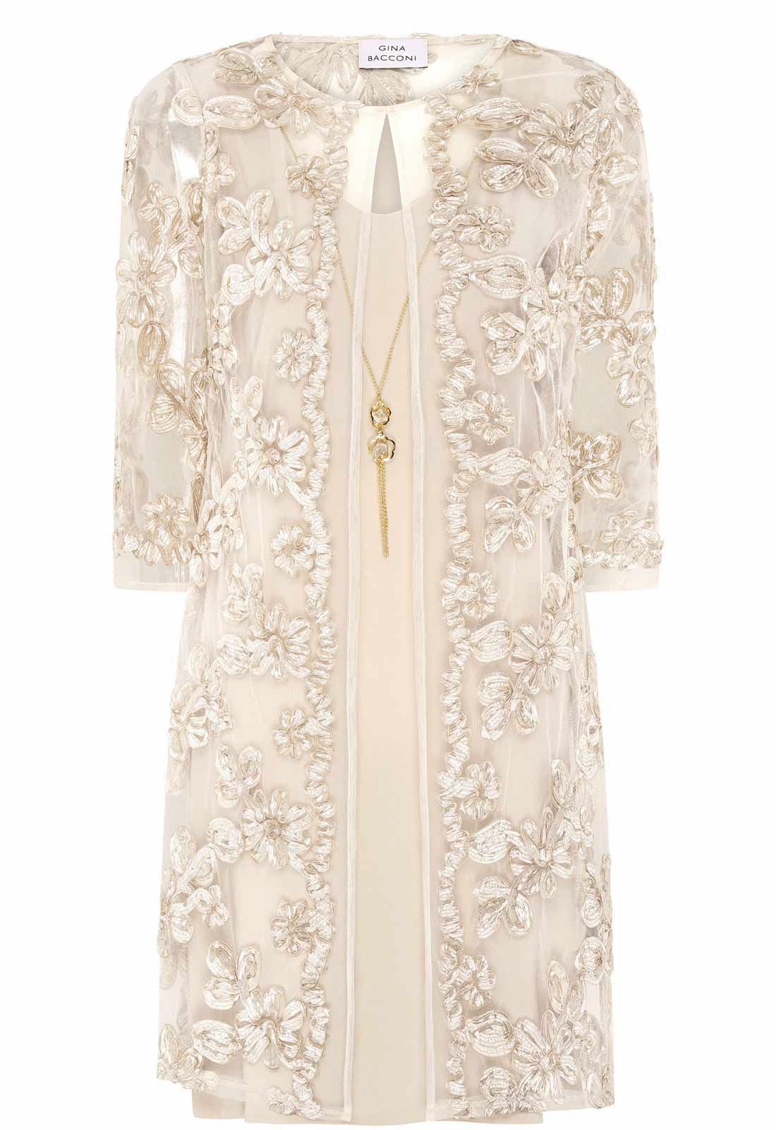 Gina Bacconi Champagne Dollie& Jacket Outfit - Image 7