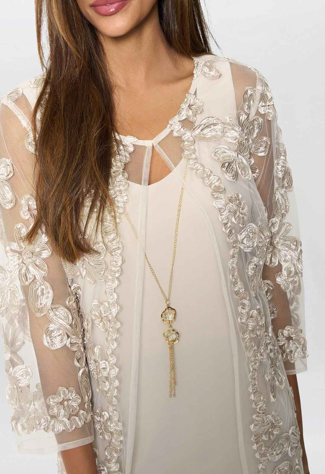 Gina Bacconi Champagne Dollie& Jacket Outfit - Image 8