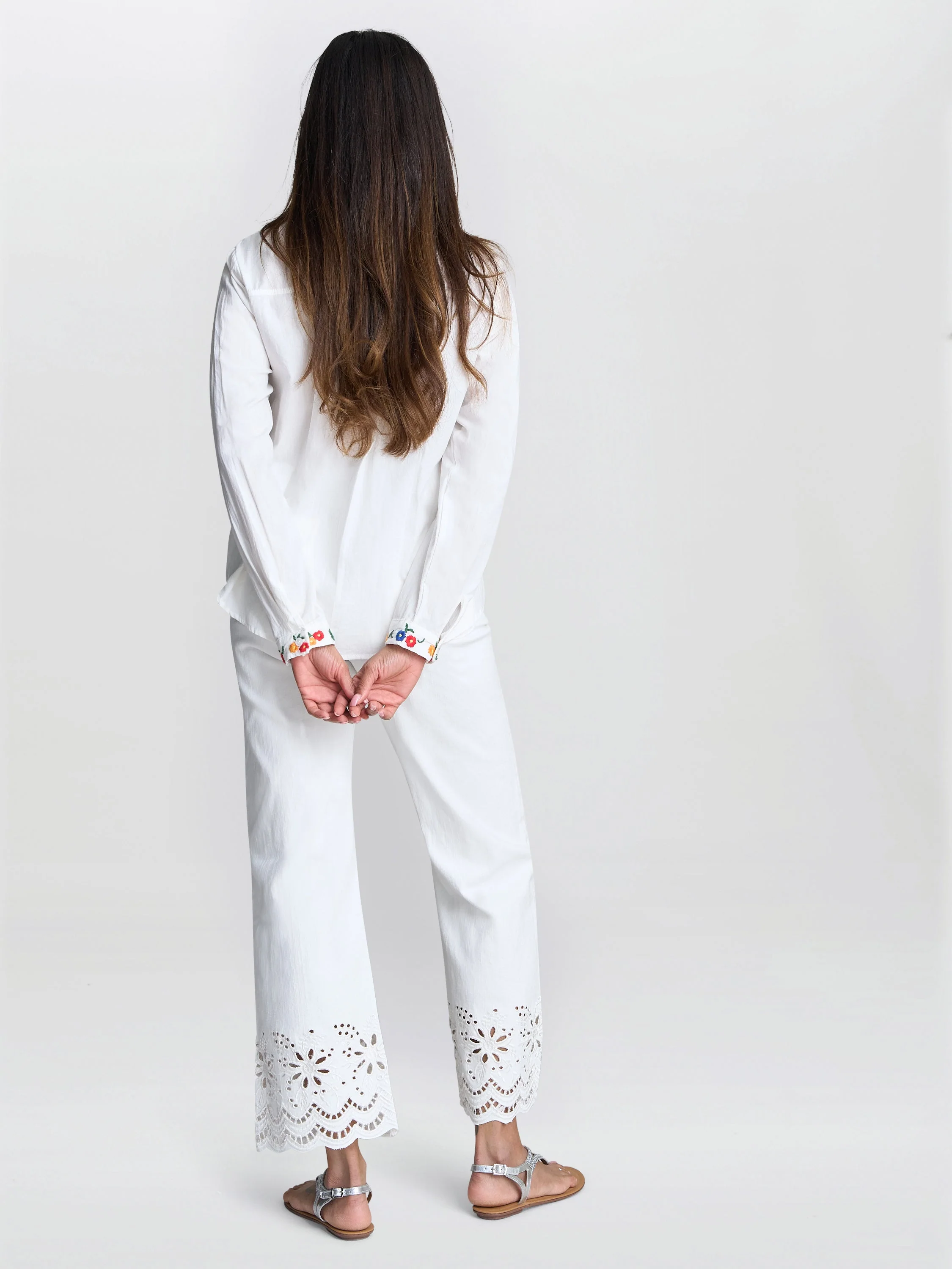 Gina Bacconi Clementine Embroidered Cotton Shirt - Image 2