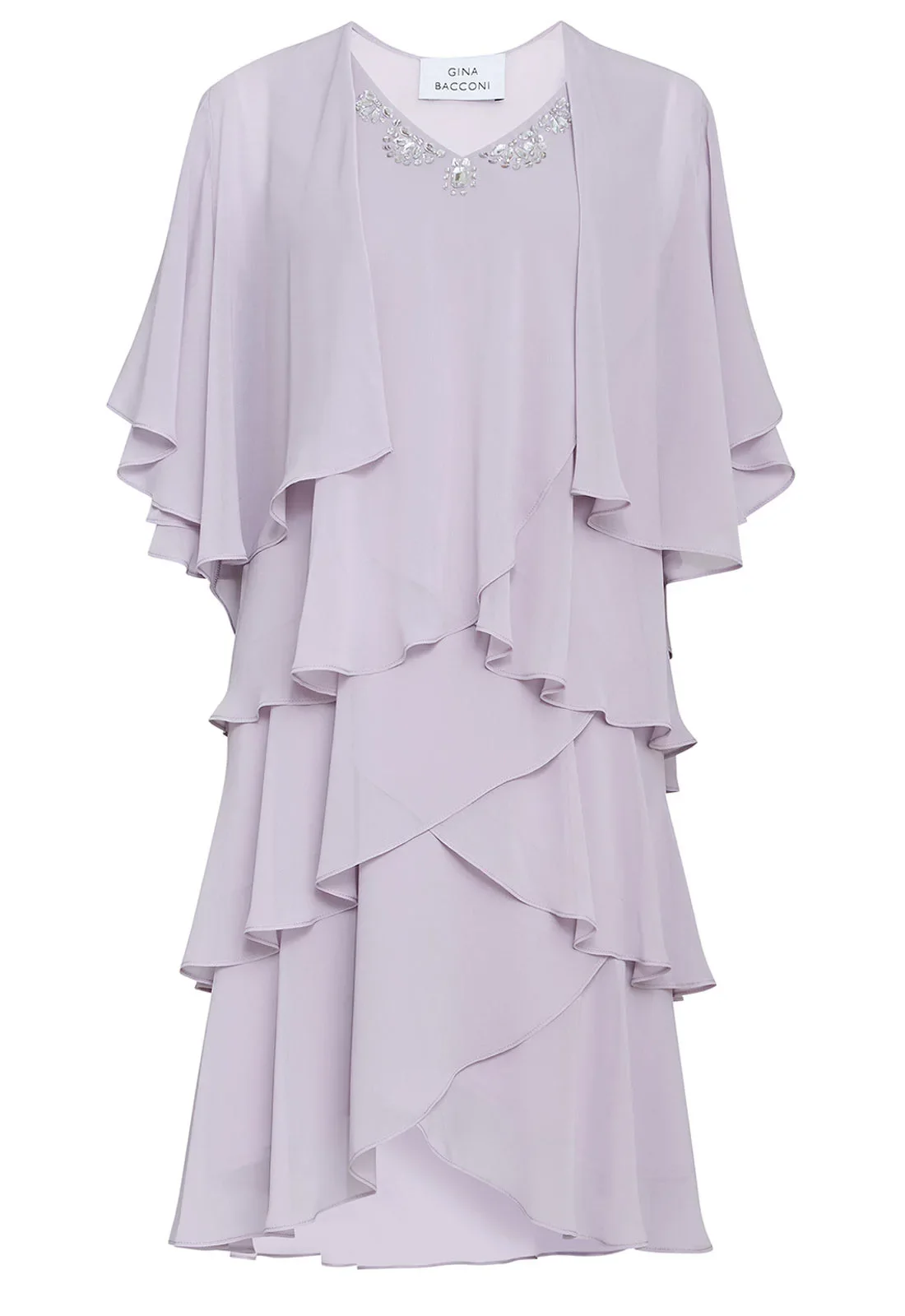 Gina Bacconi Dawn Tiered Dress And Jacket - Image 3