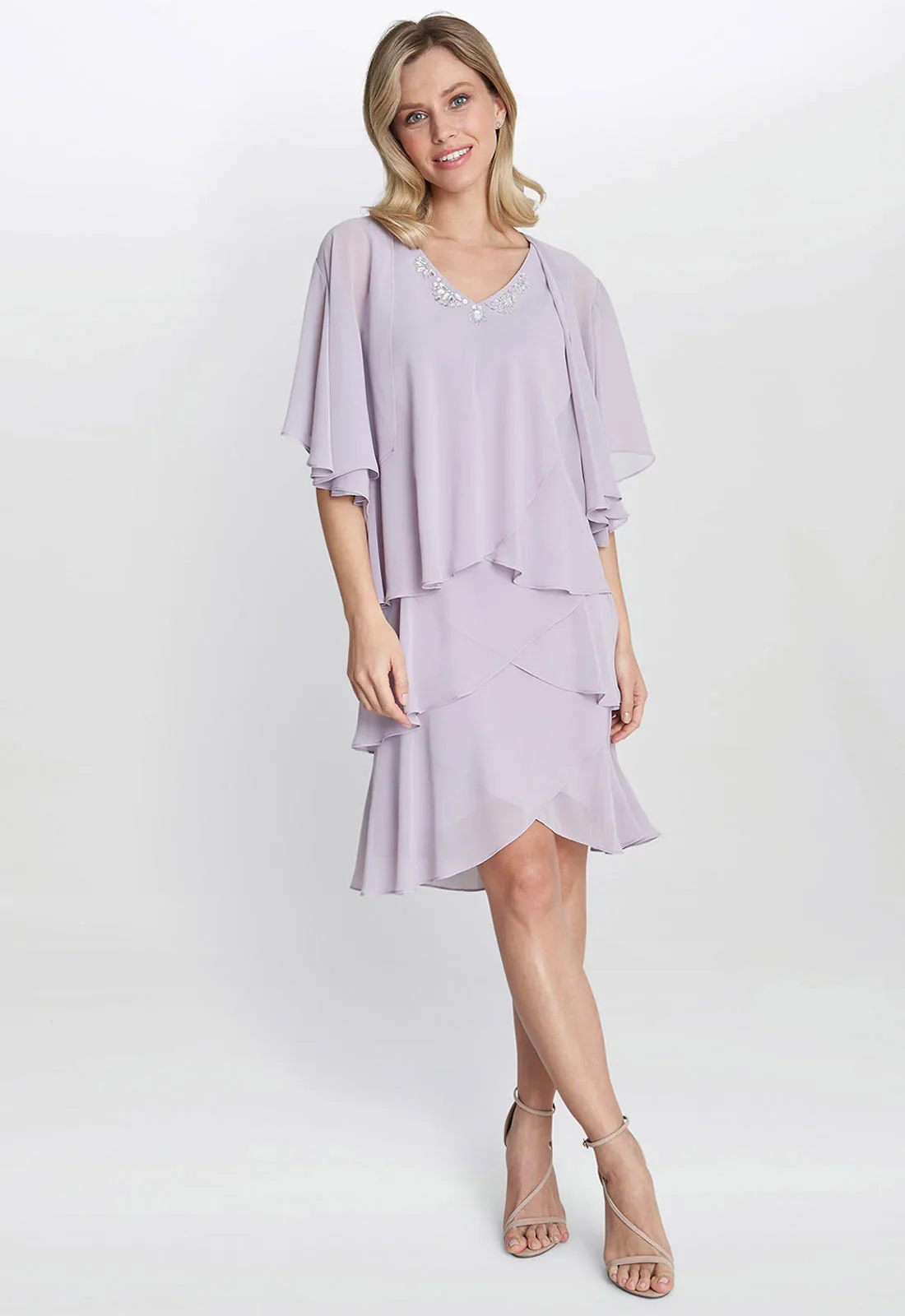 Gina Bacconi Dawn Tiered Dress And Jacket - Image 4