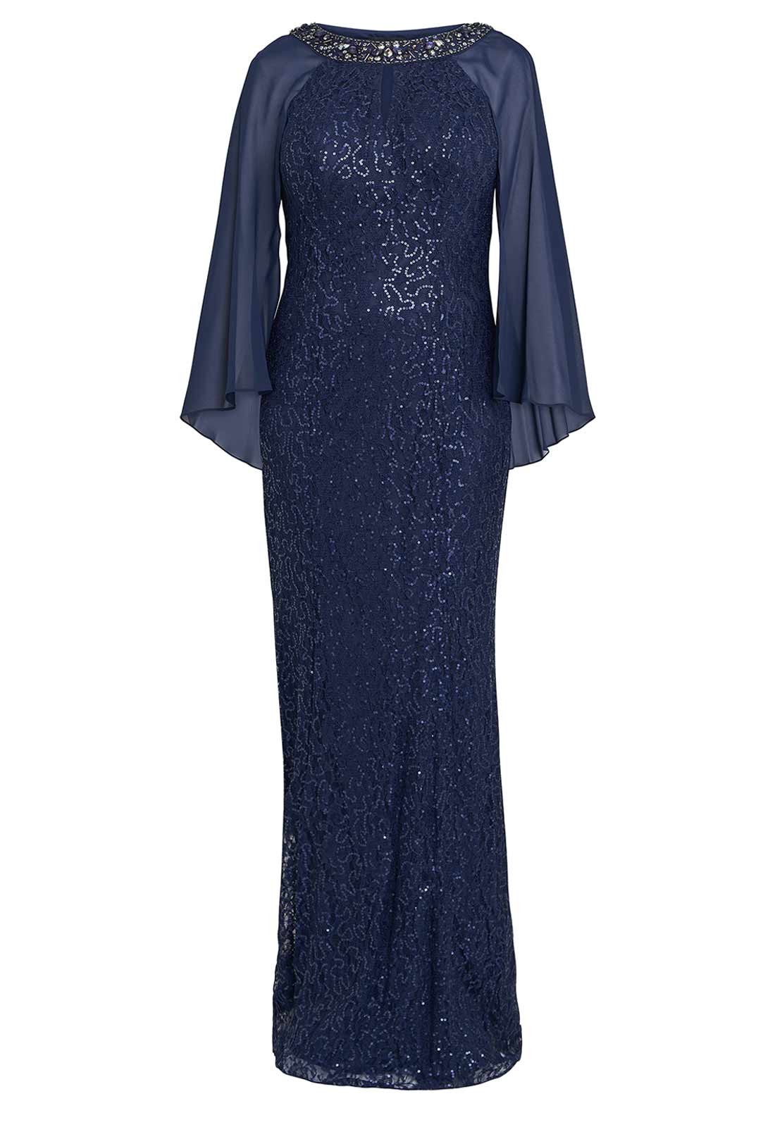 Gina Bacconi Blue Florence Maxi Dress - Image 5