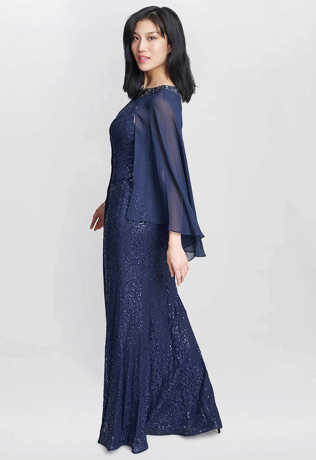 Gina Bacconi Blue Florence Maxi Dress - Image 6