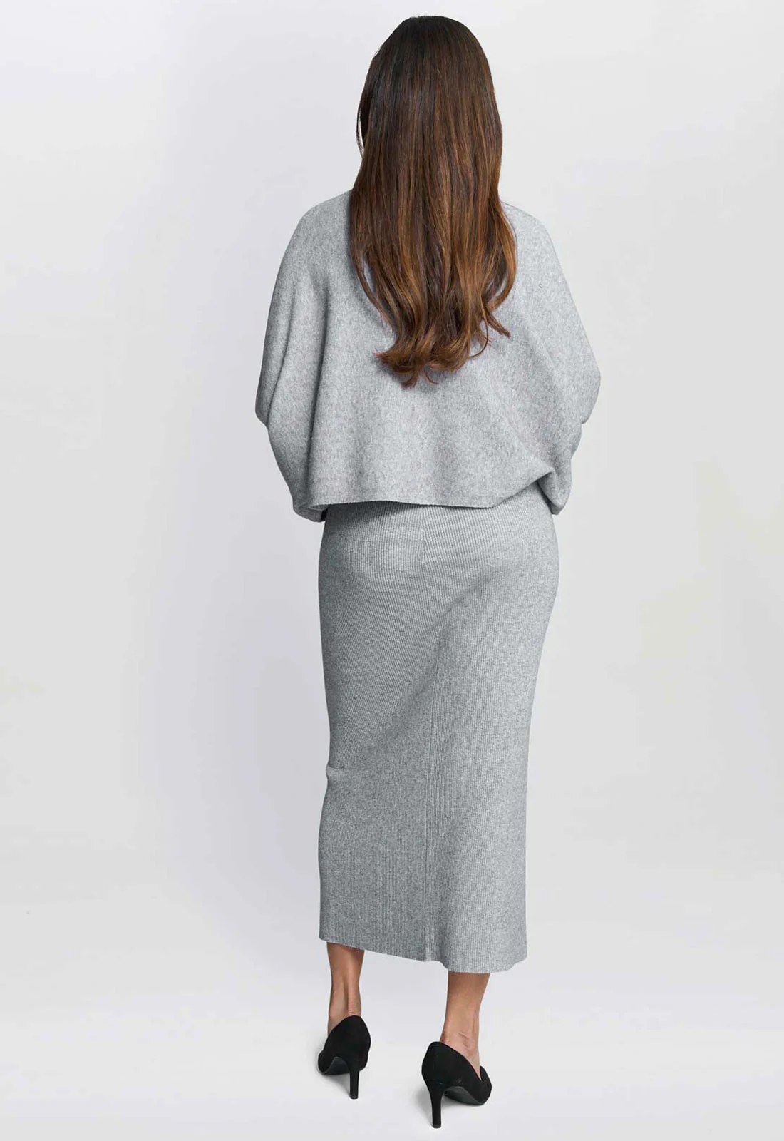 Gina Bacconi Grey Vanna Sequin Cuff Jumper - Image 3